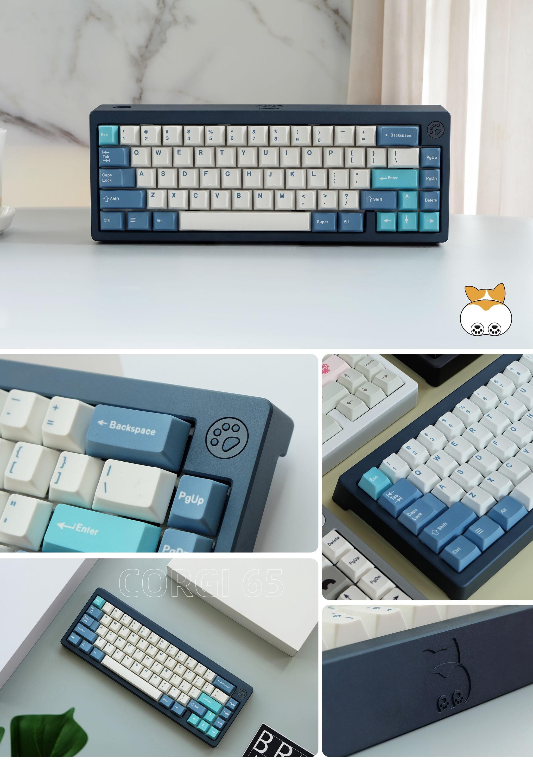 Corgi65 Butt Keyboard - Gallery image 6 showing project details