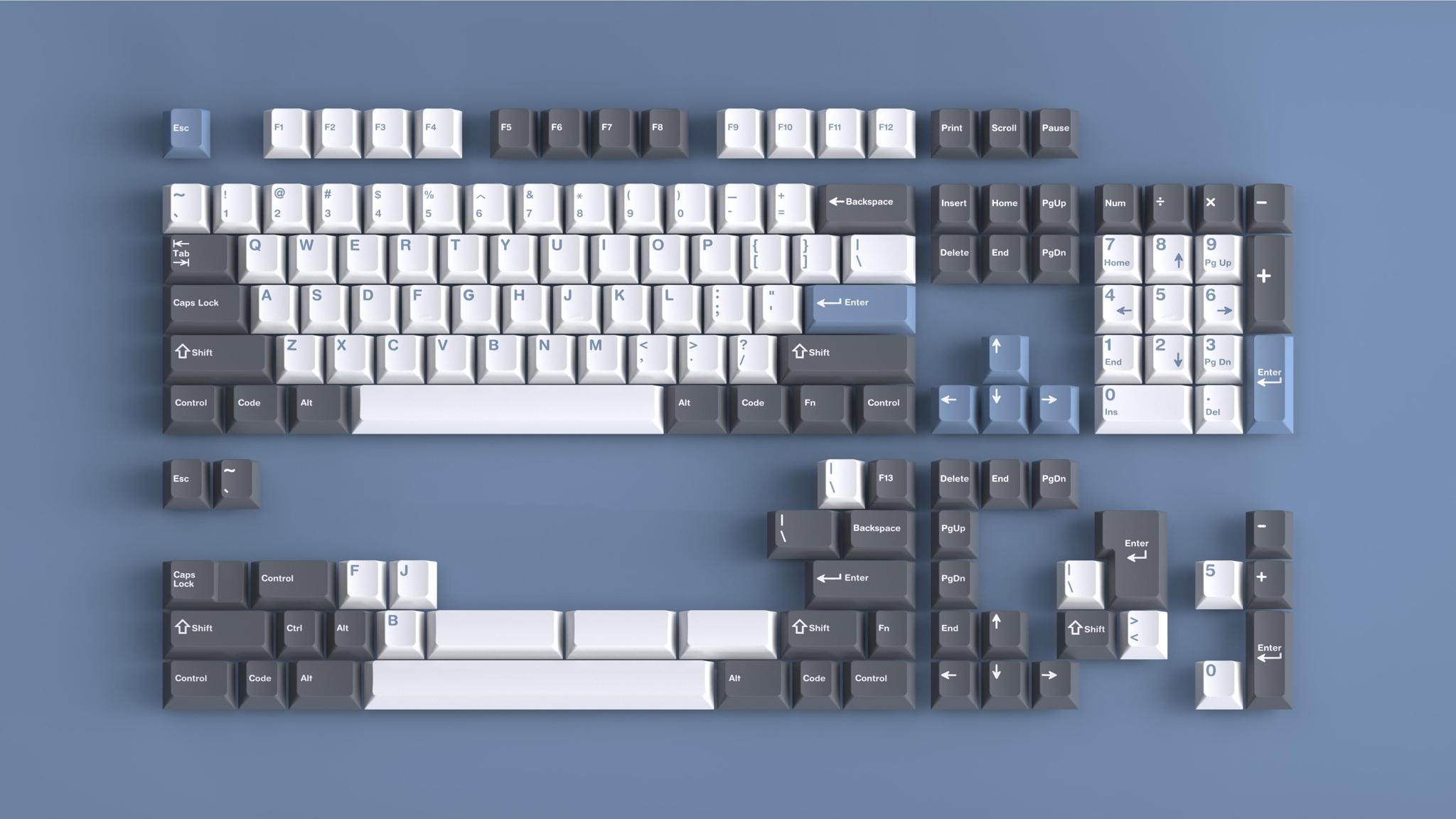 GMK Arctic (IC) - Keycap interest check cover image featuring GMK Arctic, group buy, keycaps, Mechs & Co, novelties, deskmats, collaborators, keyboard enthusiasts