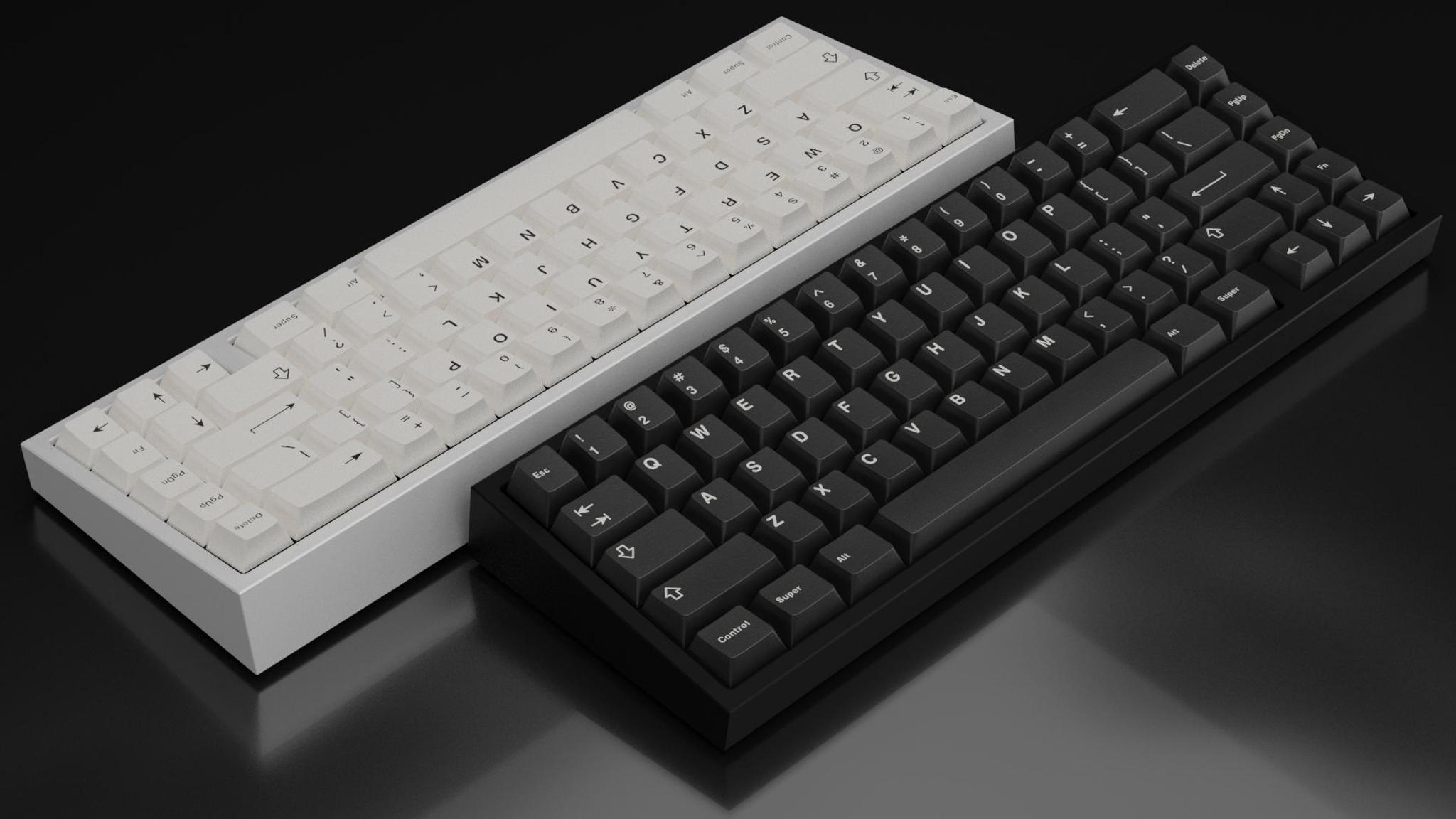 Block-67 (IC) - Keyboard interest check cover image featuring Block-67, 65% keyboard, gasket mount, CNC aluminum, budget keyboard, ENG STUDIO, Bakeneko65, anodized black, E-white, VIA compatible, group buy