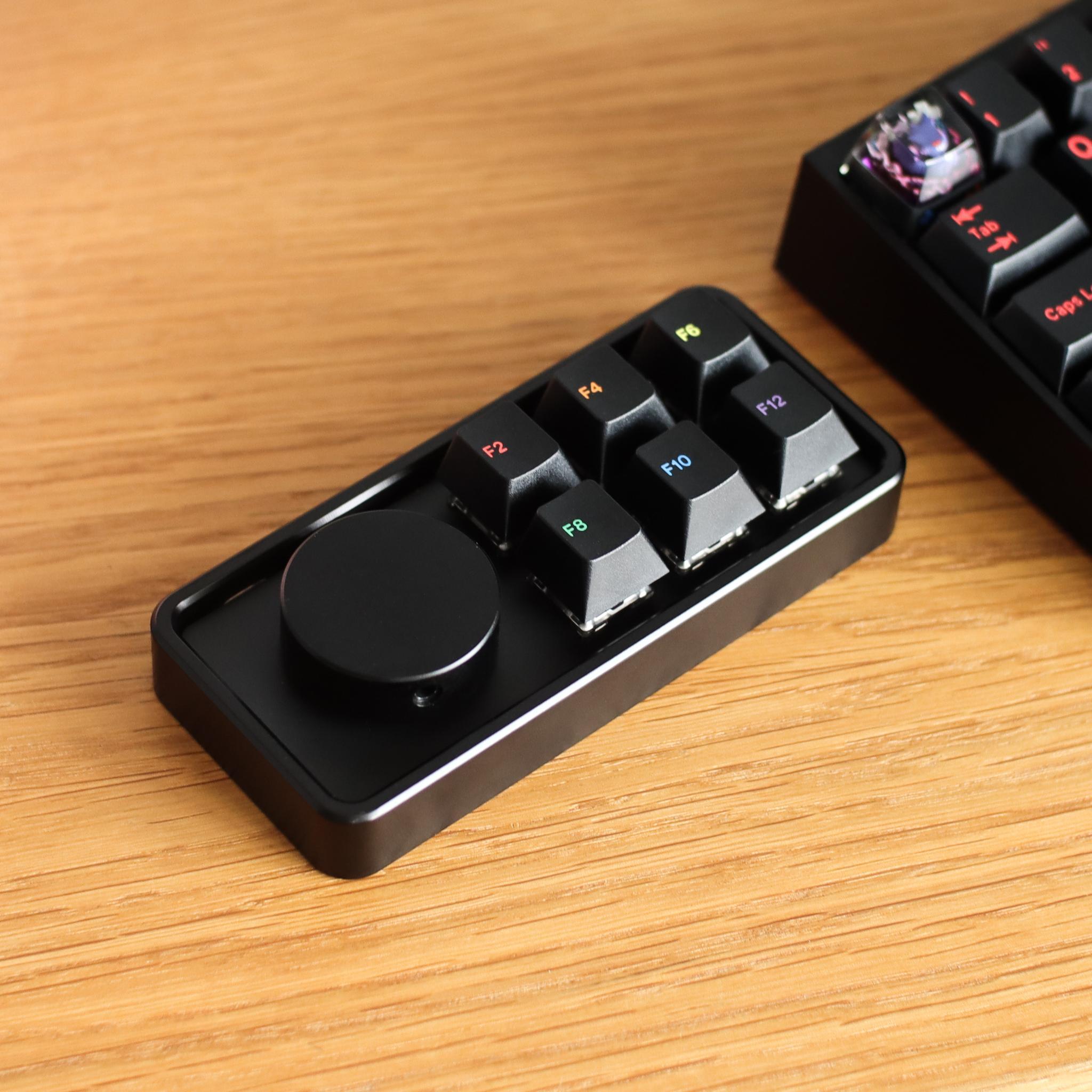 KiwiKeebs MacroBoard V2 Kit - Keyboard group buy cover image featuring KiwiKeebs, MacroBoard V2, kit, macro pad, rotary encoder, USB-C, hotswap, CNC aluminum, purple variant, Vial configuration, QMK, VIA, UK manufactured, anodised