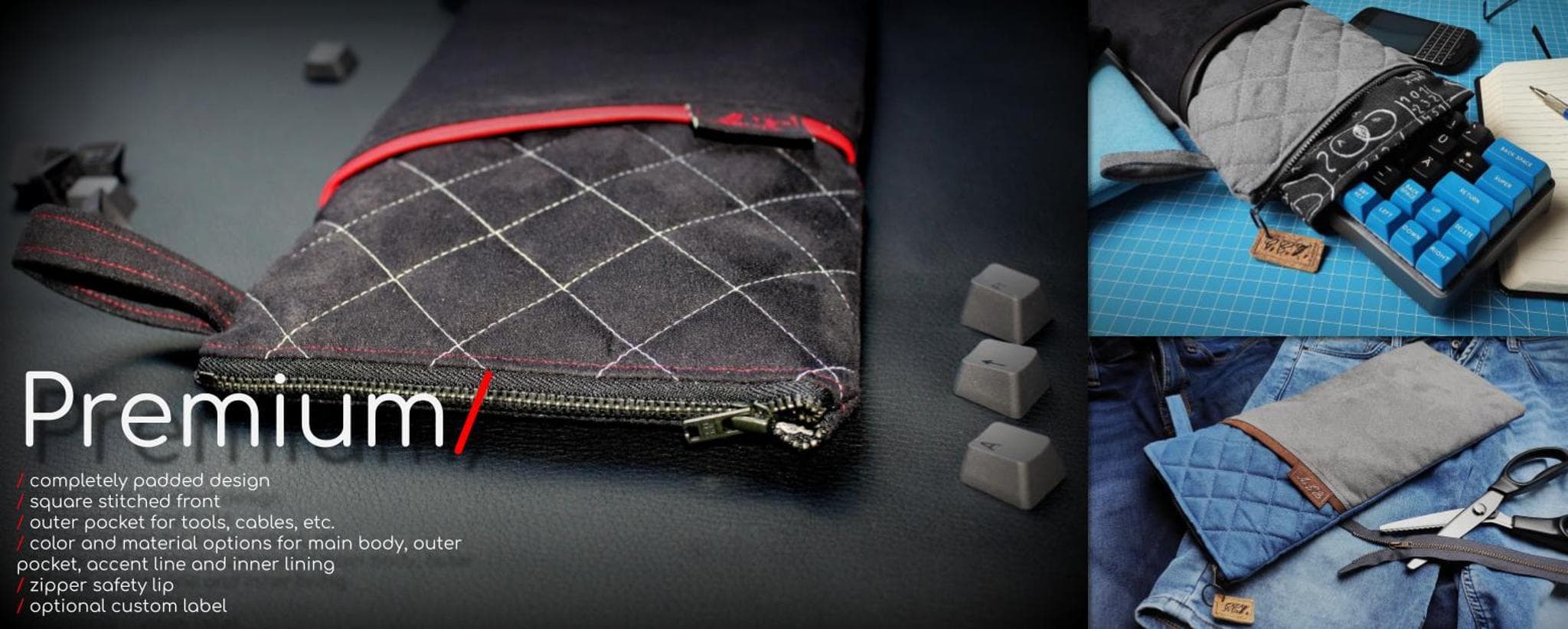 Handmade Premium Keyboard Bags - Gallery image 4 showing project details