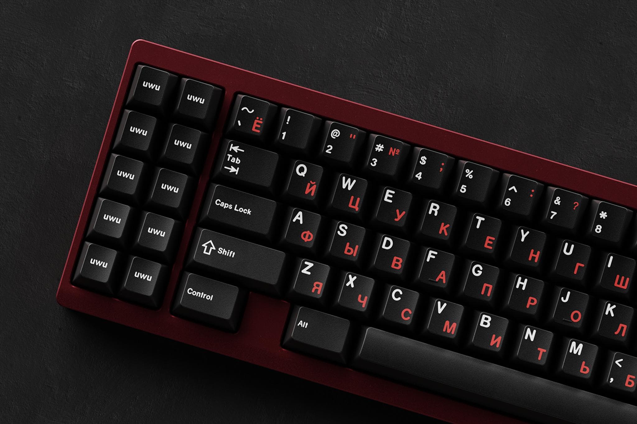 GMK WoB Red Cyrillic - Gallery image 6 showing project details