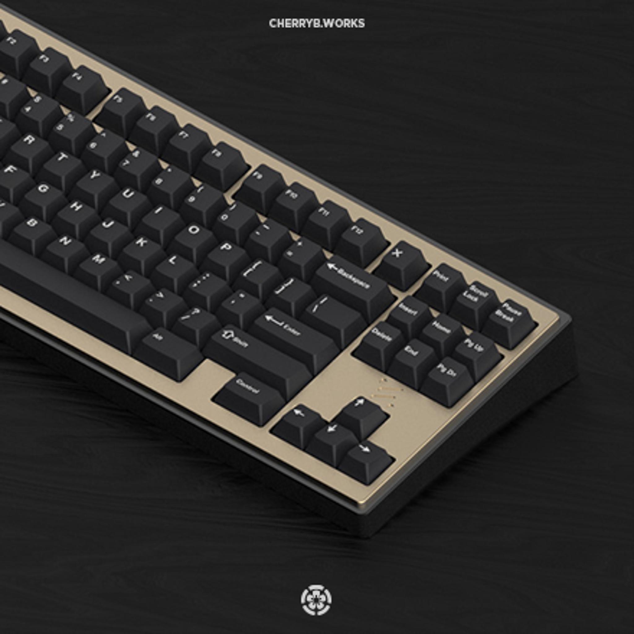 NEO87 by CHERRYB WORKS (IC) - Keyboard interest check cover image featuring NEO87, CherryB Works, Sakabato, Zanbato, Freyr CB, IC form, TKL F13 layout, Gasket mount, CNC anodized aluminum, Brass counterweight, QMK/VIA compatible, Hotswap PCB