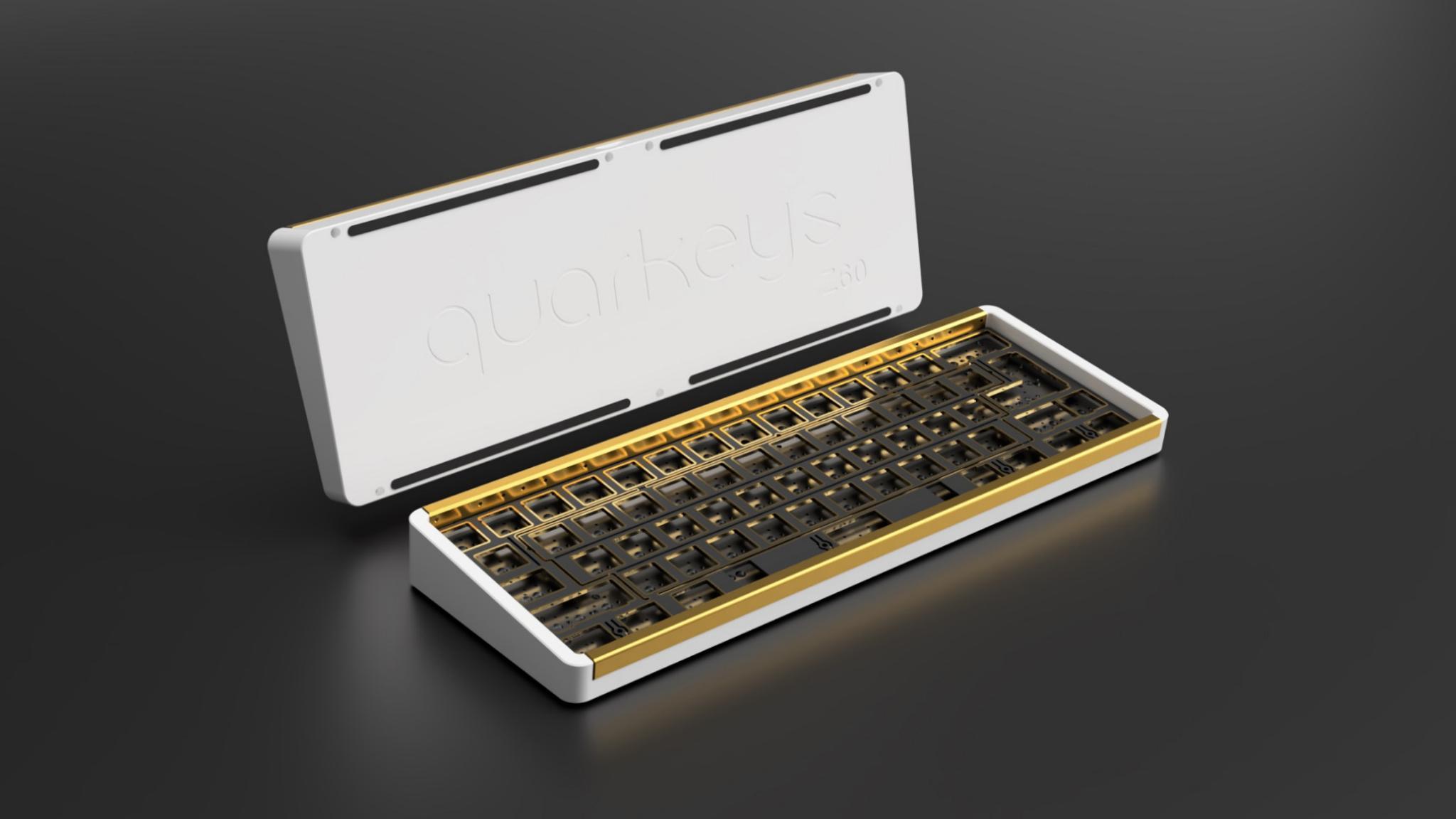 60% Z60-Evolve (GB) - Keyboard group buy cover image featuring Z60-Evolve, split-top enclosure, gaskets, detachable blockers, WKL layout, HHKB layout, customizable keyboard, mechanical keyboard, Geekhack, Quarkeys