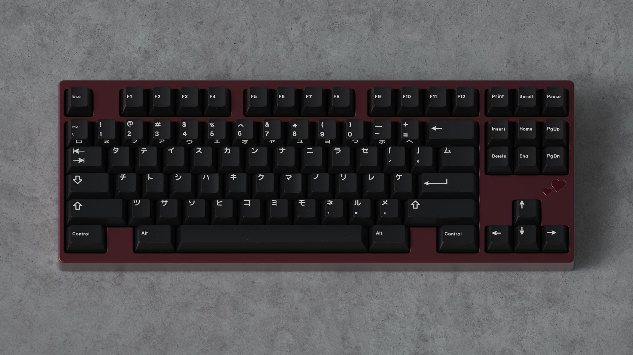 GMK WoB MonoKata (IC) - Keycap interest check cover image featuring GMK, WoB, MonoKata, Katakana, keycap, keyboard, kit, design, numrow, functionality, discord