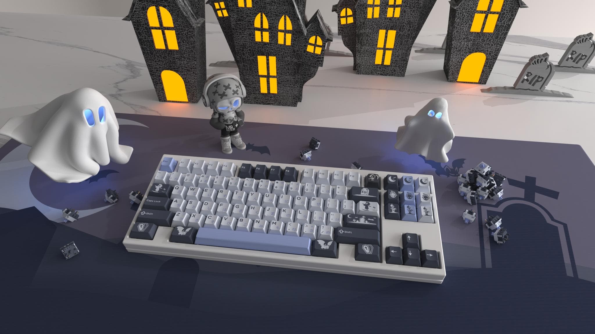 Domikey X Zero-G Studio Midnight Keycaps - Gallery image 1 showing project details