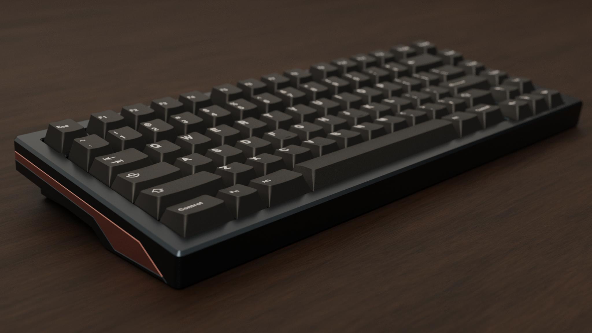 Anjheos Unit-00 (IC) - Keyboard interest check cover image featuring Anjheos, Mugen, keyboard design, 75% layout, prototype, aluminum case, mid accent, feedback, updates, Discord server, keyboard customization