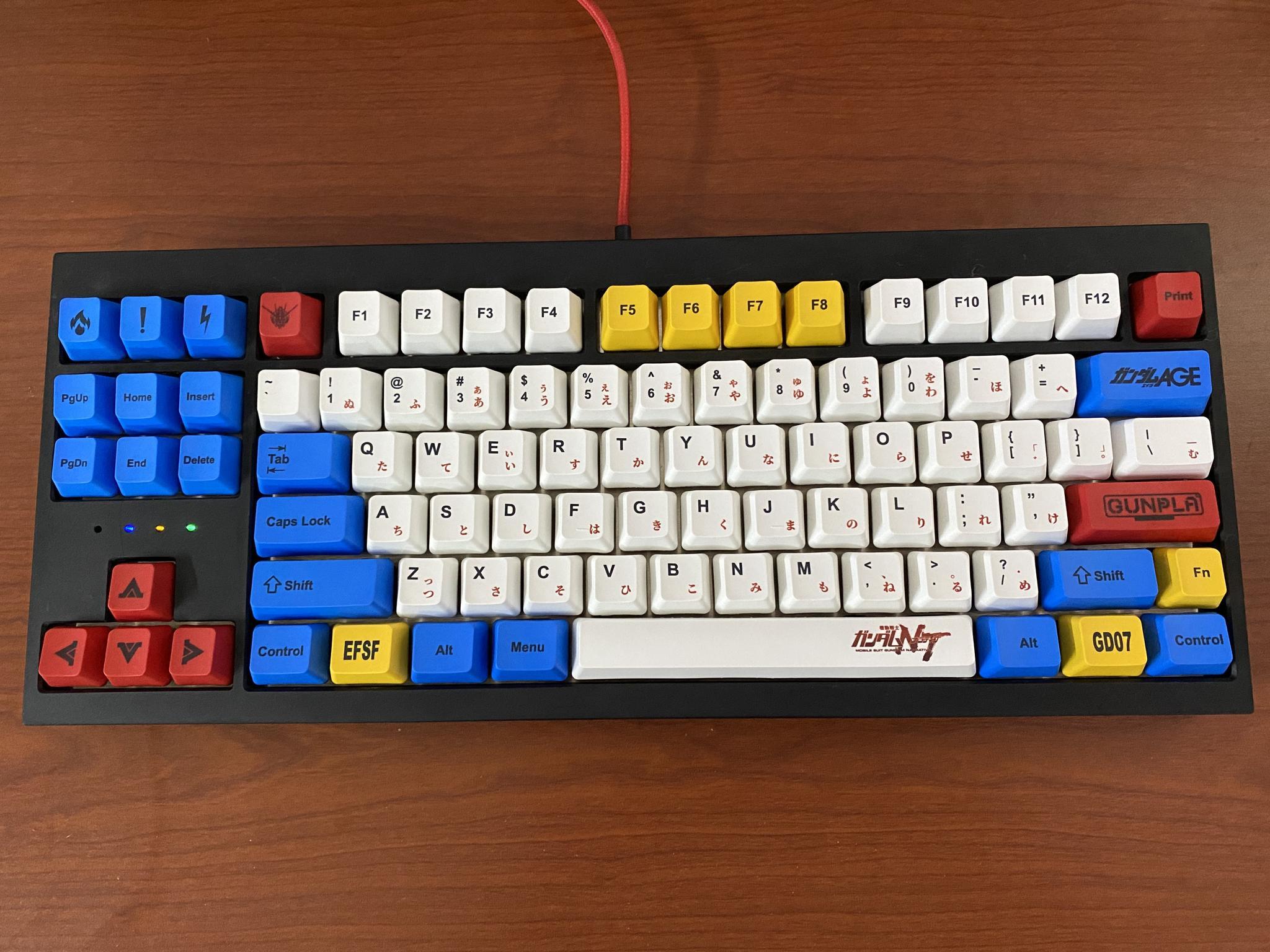 FKS87 Southpaw TKL - Keyboard group buy cover image featuring FKS87, southpaw TKL, keyboard, group buy, aluminum case, PCB, QMK, VIA, soldered PCB, typing angle, CNC