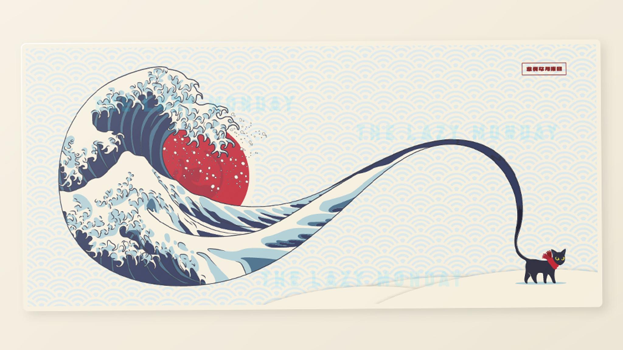 The Great Caf Off Kanagawa Deskmat (IC)