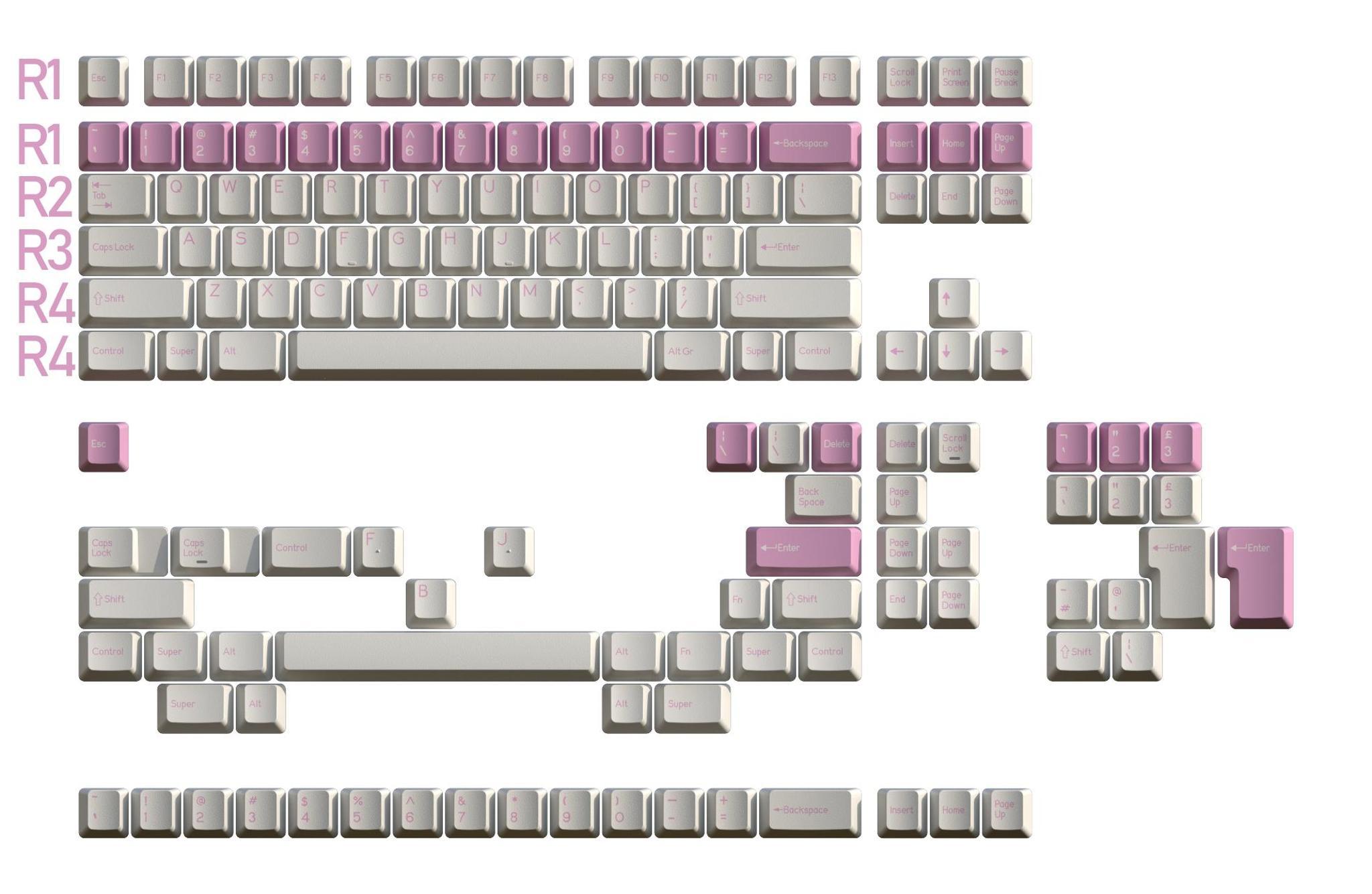 DCS Pink Alert (IC) - Keycap interest check cover image featuring DCS Pink Alert, keycap set, pastel pink, Signature Plastics, keyboard, customization, IC Form, keycaps, mechanical keyboards