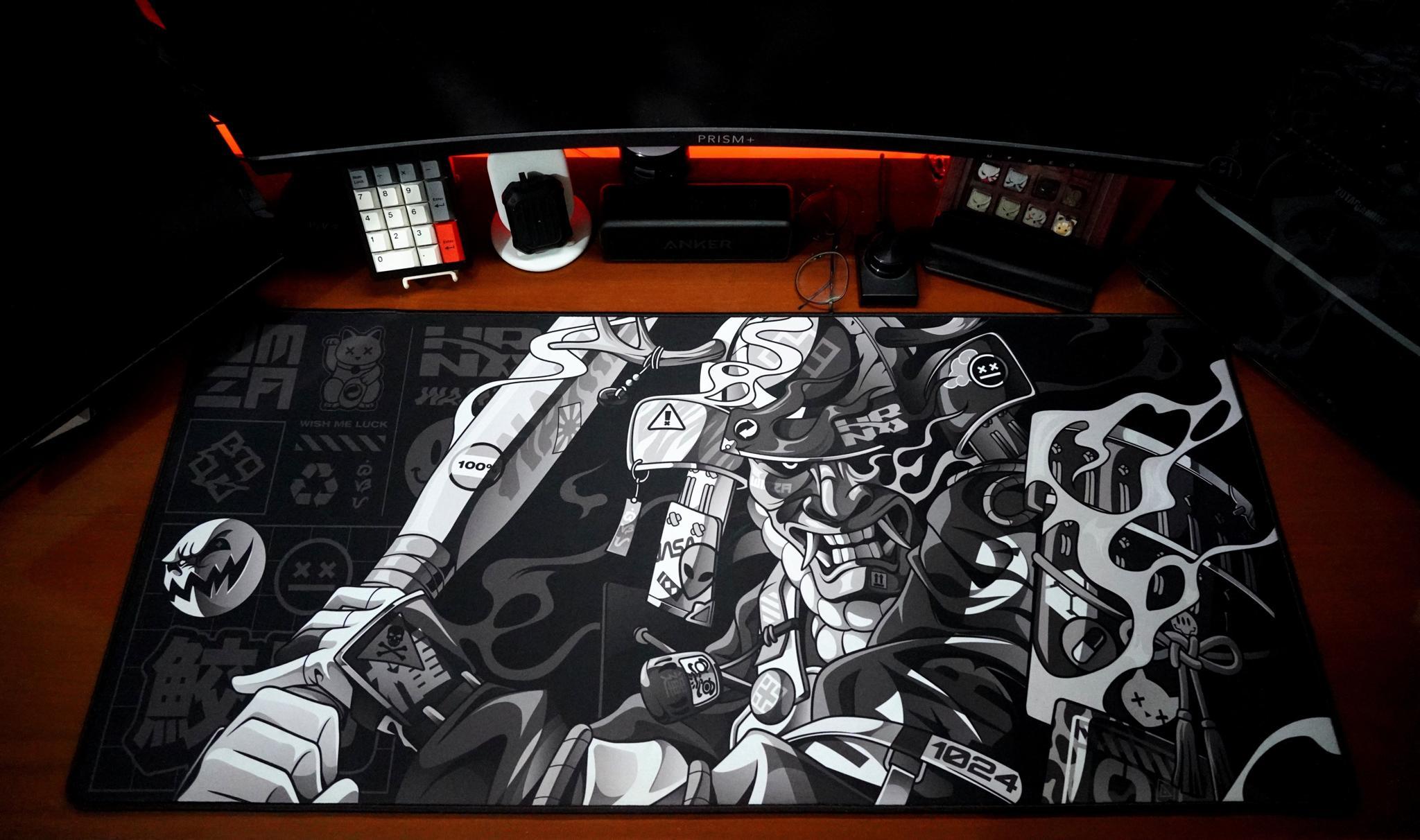 Yakyu Bushi Deskmat (IC) - Deskmats & Accessories interest check cover image featuring Yakyu Bushi, deskmat, wamza, sale, standard deskmat, keeb coaster, colorways, group buy, vendors
