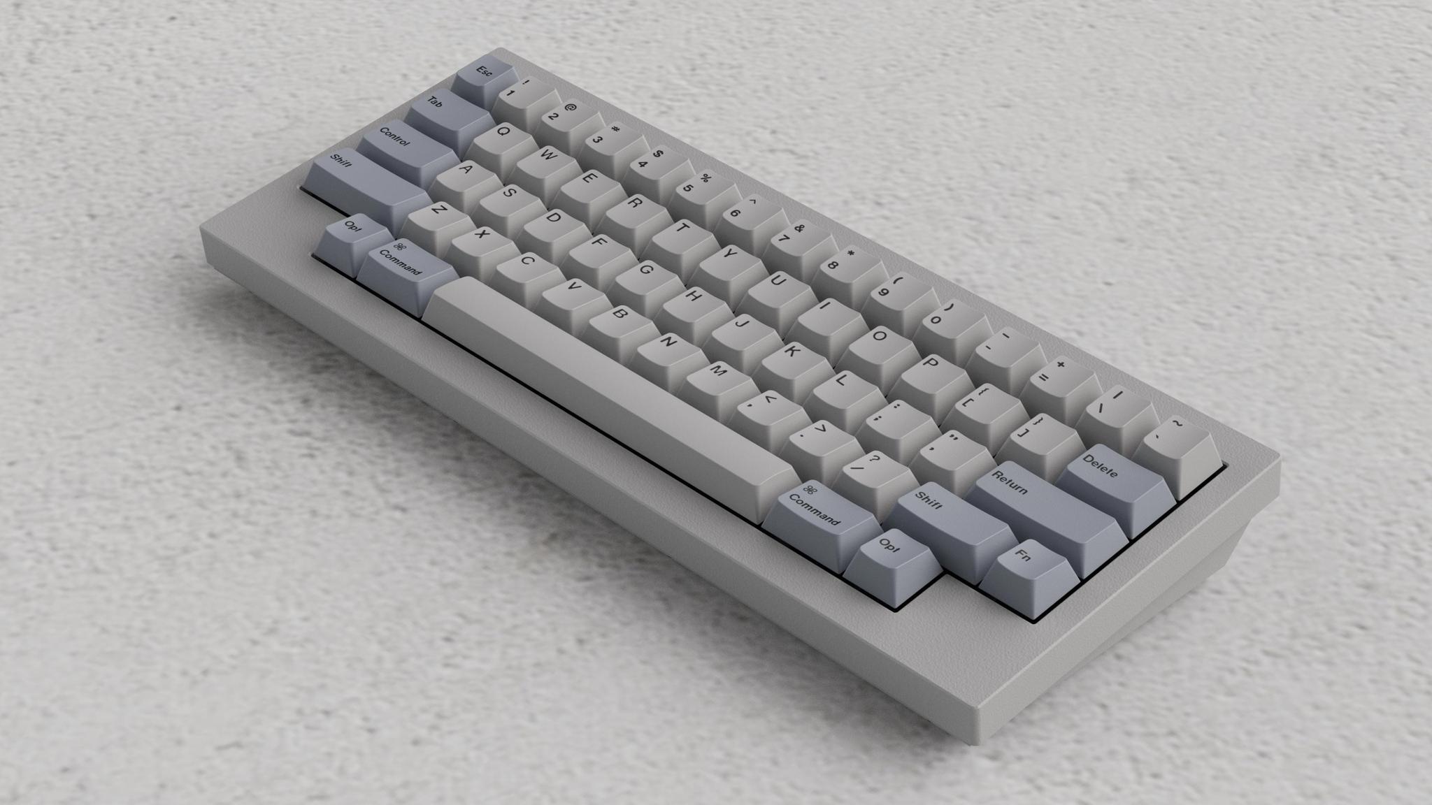 Keychron Q60 - HHKB - Keycap group buy cover image featuring Keychron Q60, HHKB layout, mechanical keyboard, customizable keyboard, QMK support, VIA support, aluminum body, gasket mount, hotswap PCB, Keychron stabs, Force case mod