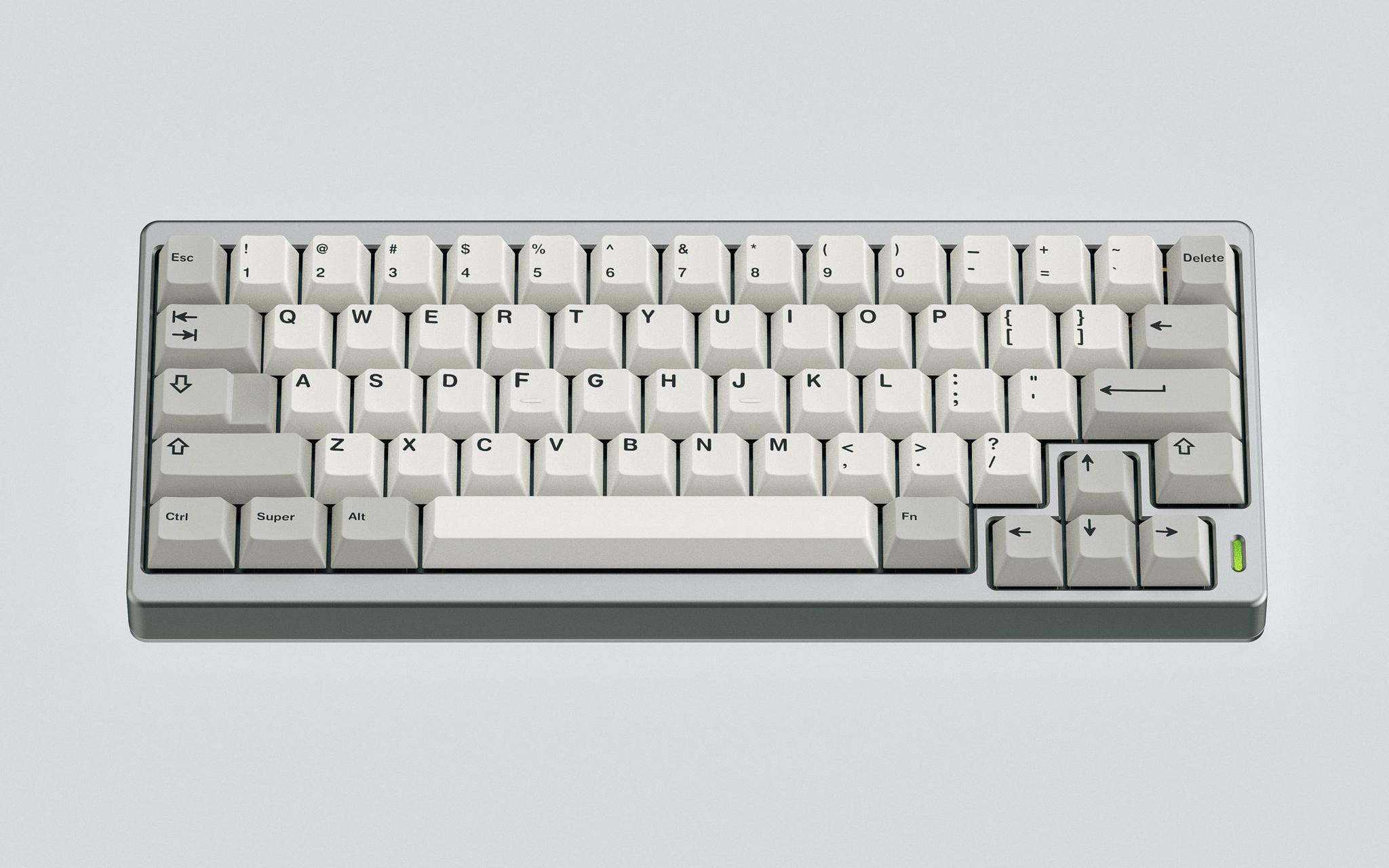 PAL by Banana Stand Works (IC) - Keyboard interest check cover image featuring PAL, 60% keyboard, Banana Stand Works, exploded arrow key cluster, PCB, keyboard mount, Protozoa Studio, Geon, tadpole mount, FR4 Plate, keyboard design
