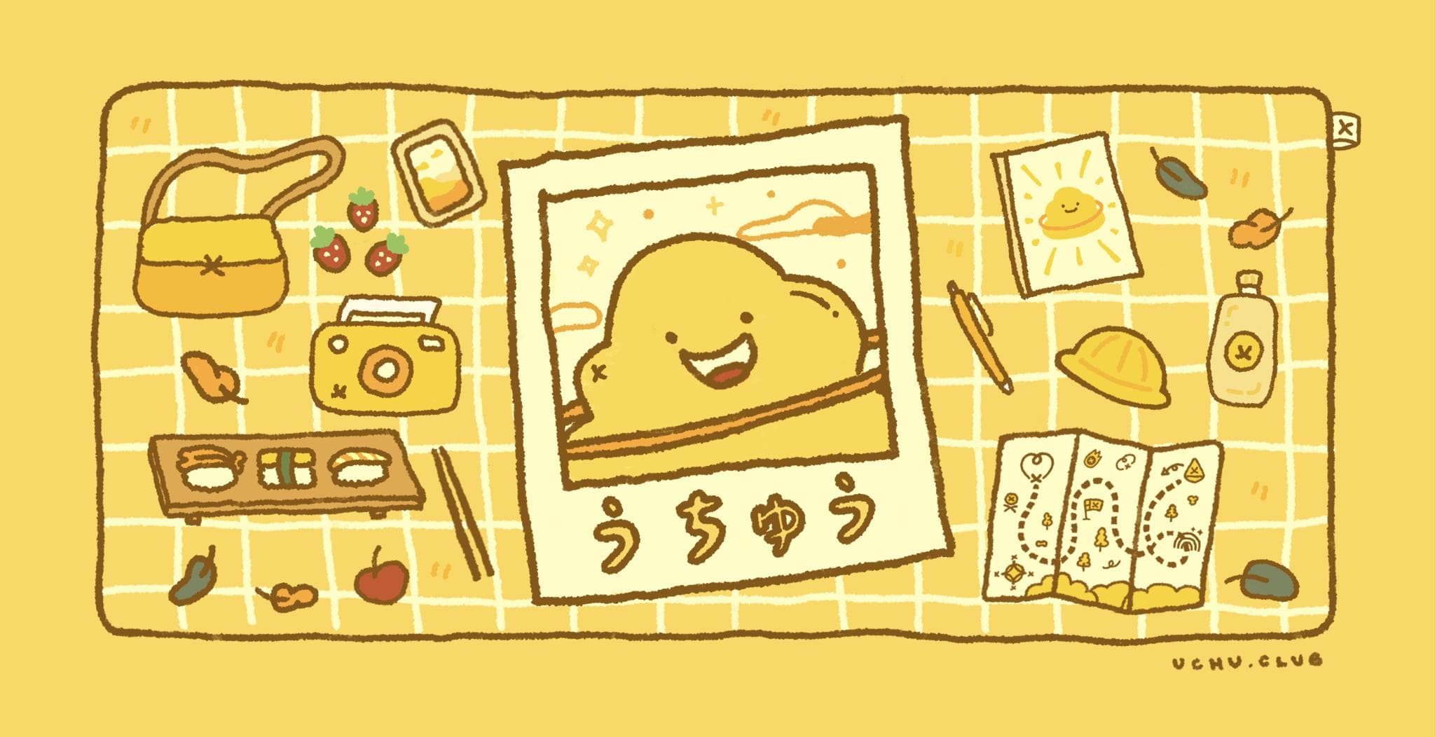 うちゅうのピクニック Desk Mat - Gallery image 4 showing project details