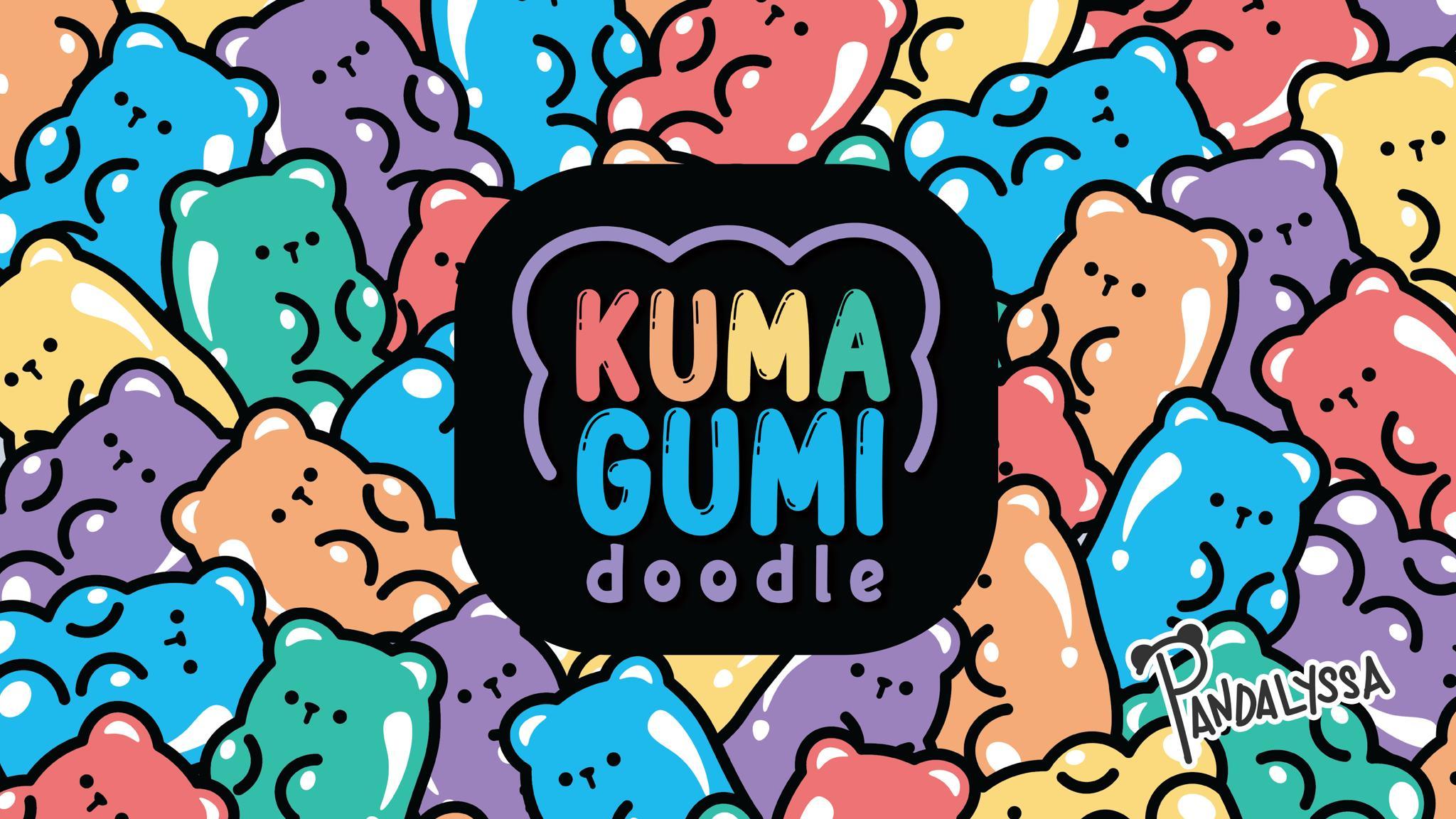 Kuma Gumi Doodle Deskmat (IC) - Deskmats & Accessories interest check cover image featuring deskmat, Kuma Gumi, gummy bears, design, prototype, Zion Studios PH, art, drawing, pastel bears, colorway