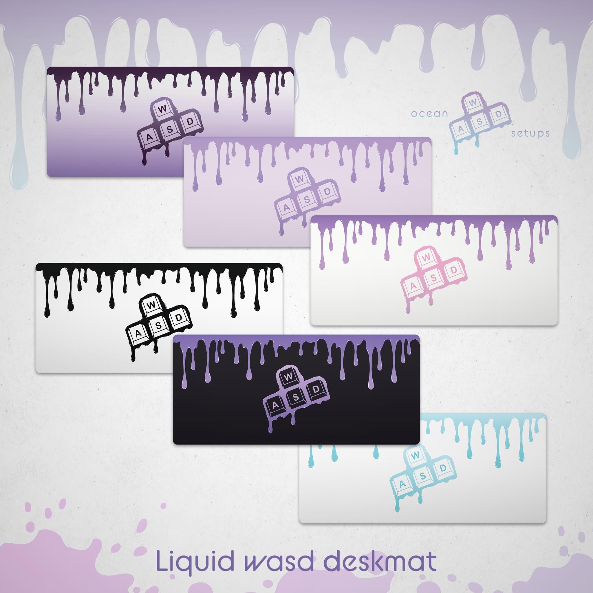 Liquid WASD Deskmat - Gallery image 2 showing project details