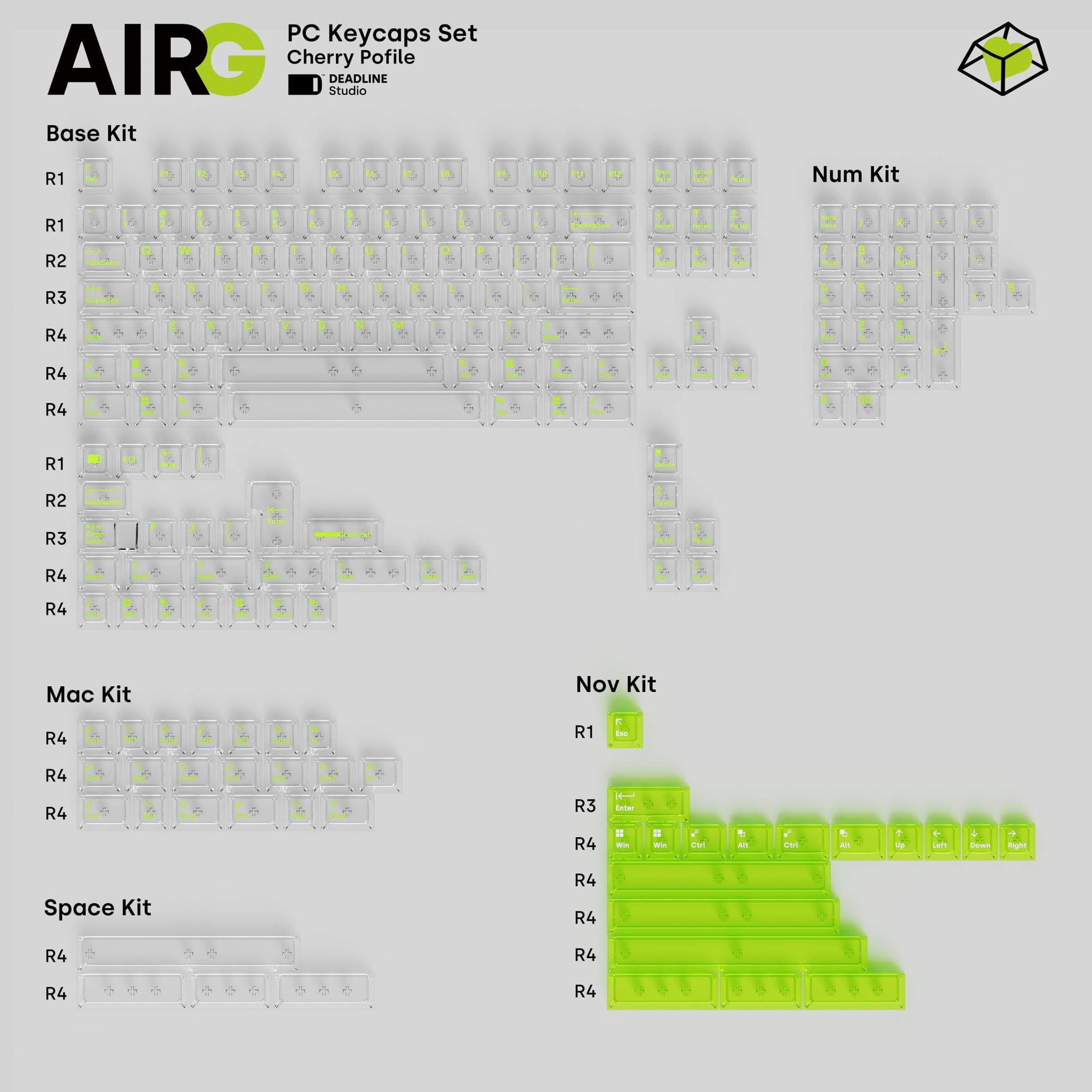 Deadline Studio AIR Series Transparent PC Keycaps - Gallery image 4 showing project details