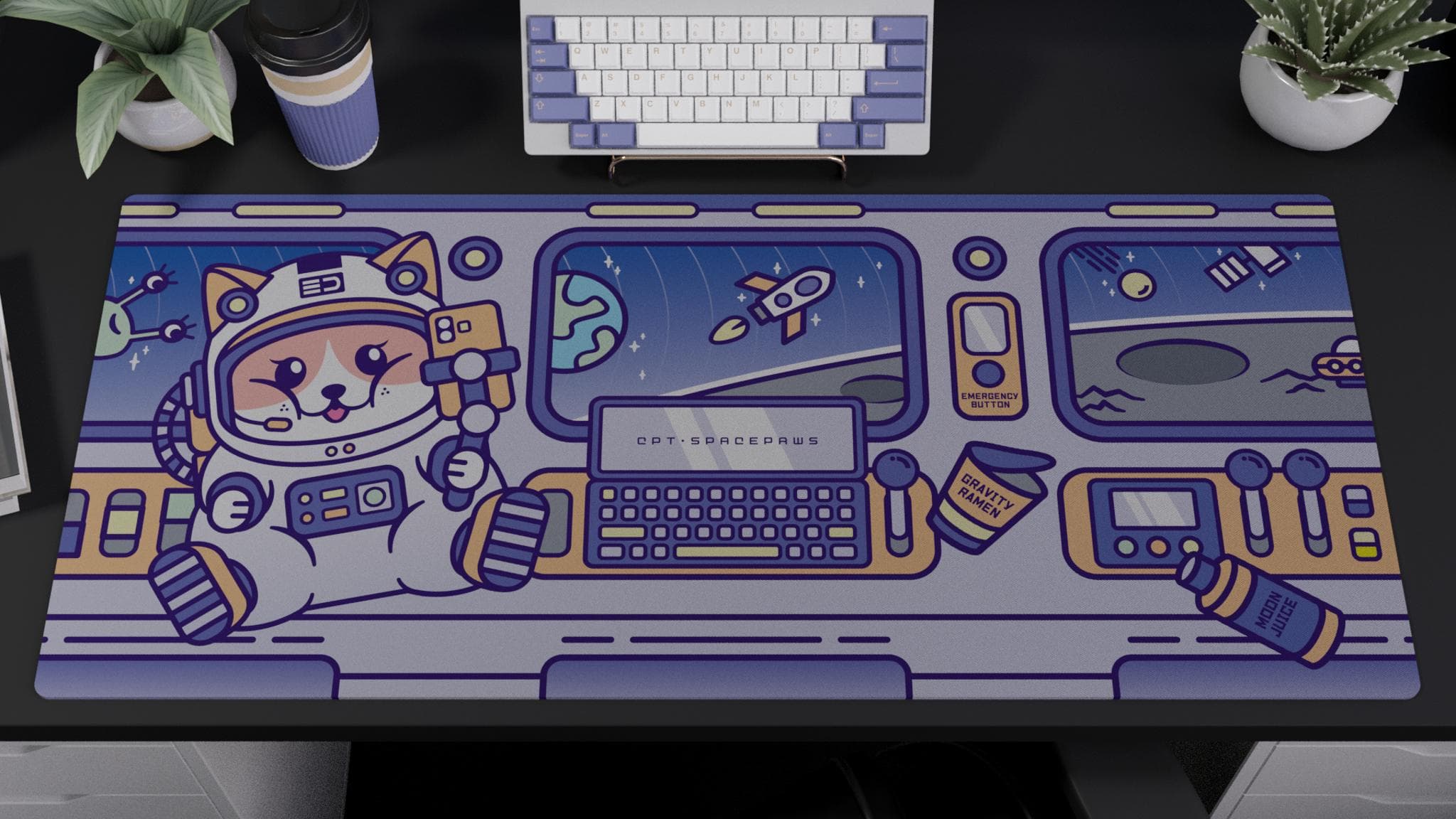 SpacePaws Deskmat - Gallery image 1 showing project details