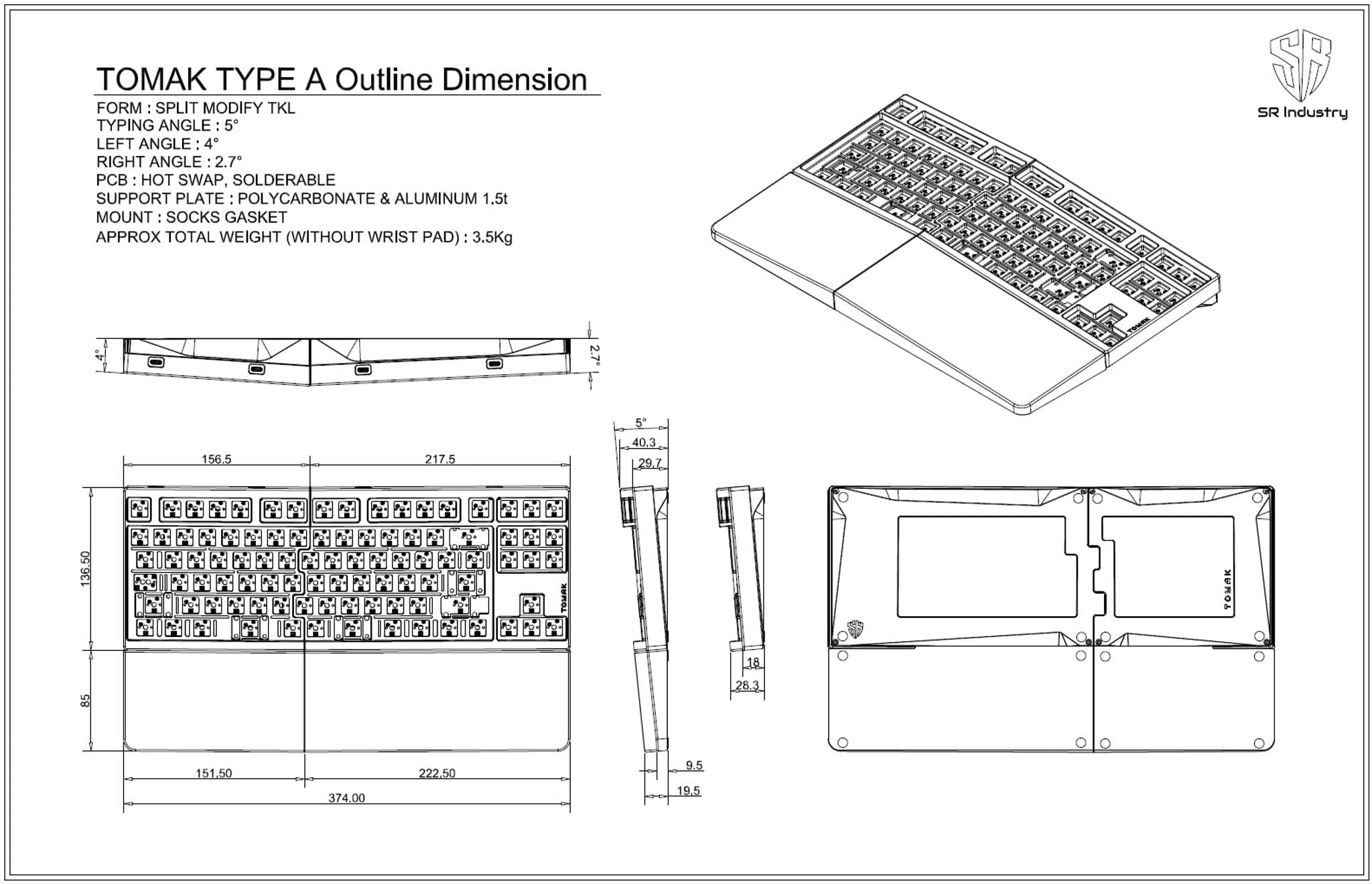 TOMAK - Tented Split TKL - Gallery image 6 showing project details
