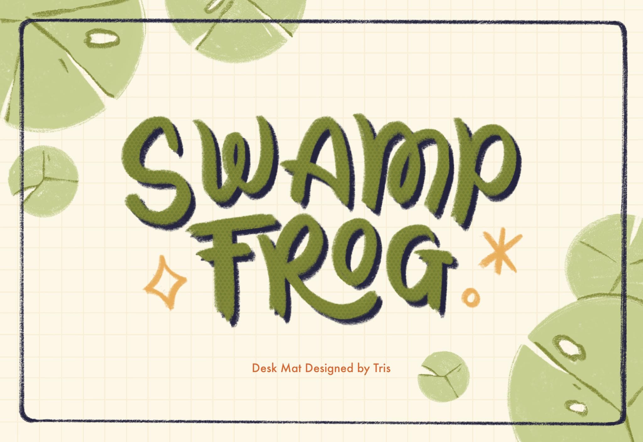 Swamp Frog Desk Mat - Gallery image 1 showing project details