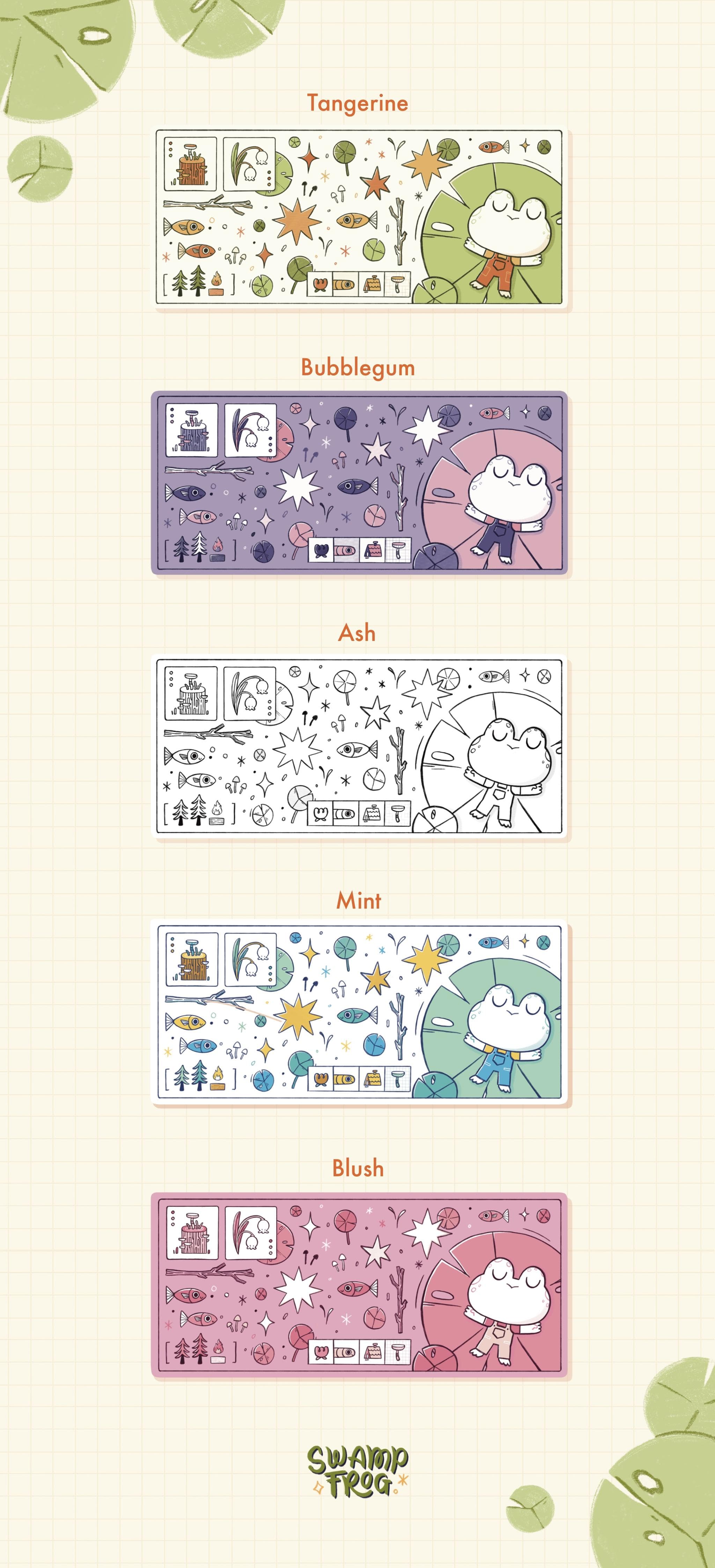 Swamp Frog Desk Mat - Gallery image 2 showing project details