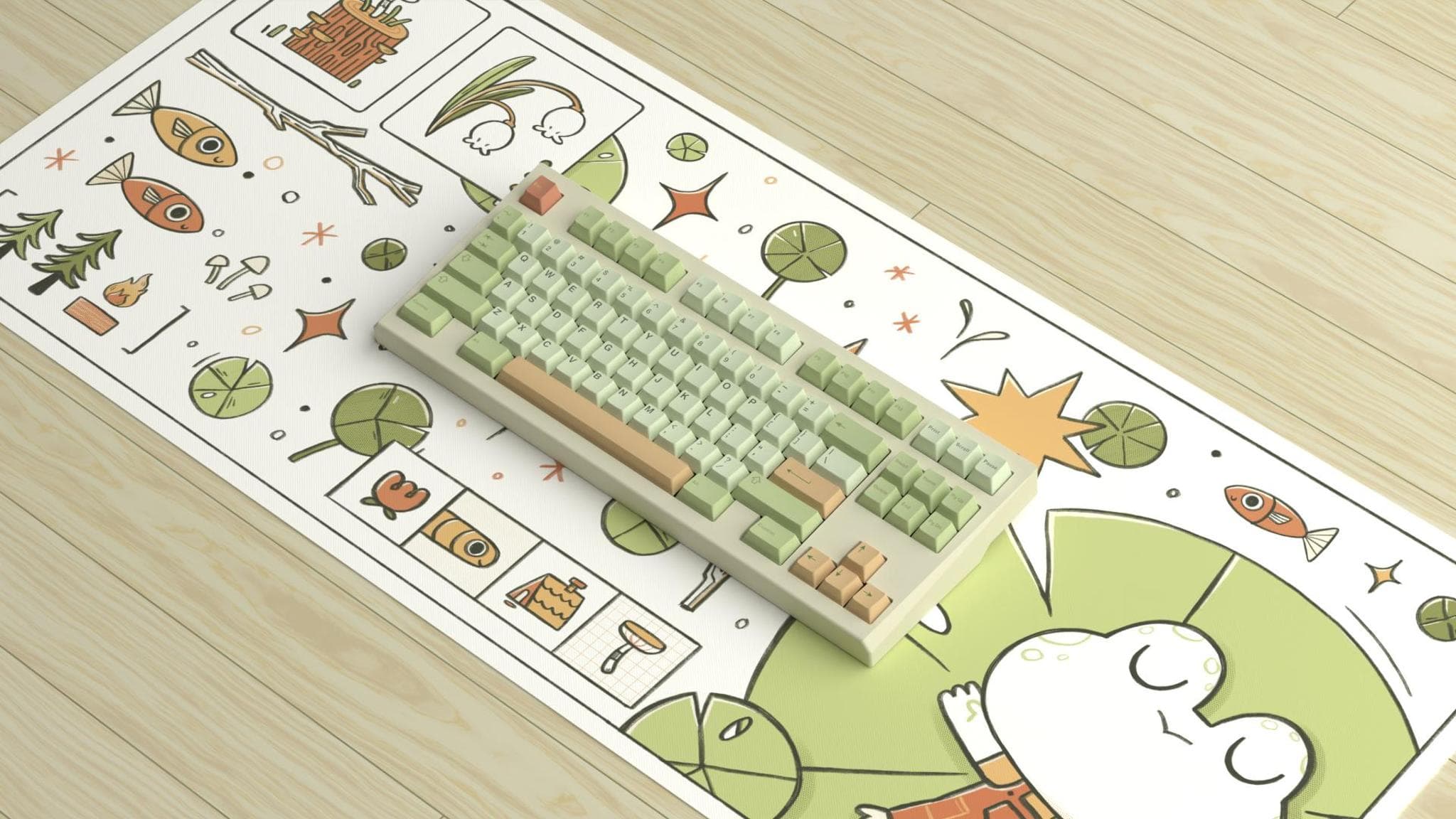 Swamp Frog Desk Mat - Gallery image 5 showing project details