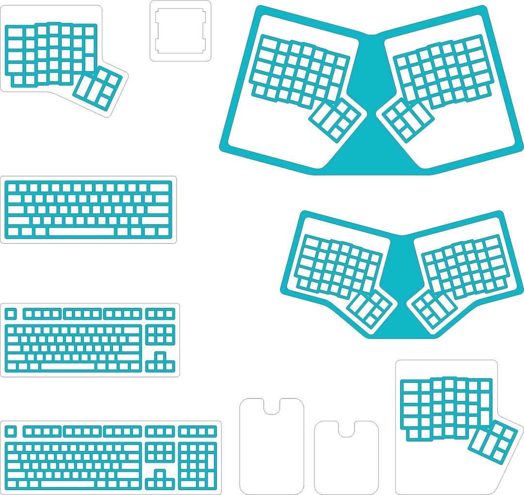 Miniature Keyboard Keychains (IC)