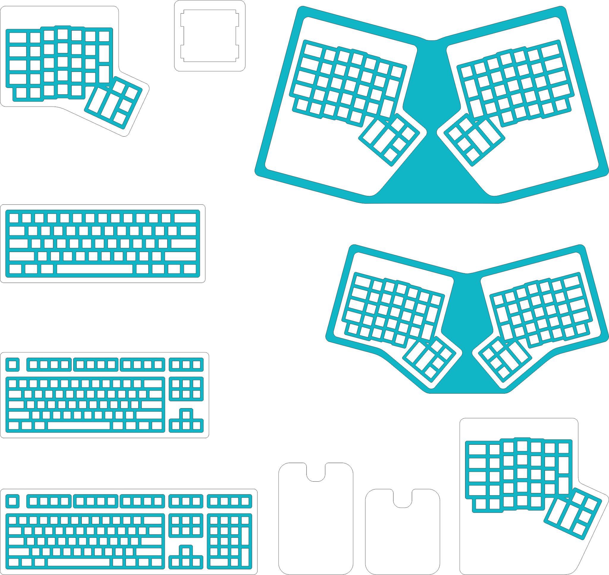 Miniature Keyboard Keychains (IC) - Others interest check cover image featuring miniature keyboard, keychains, GH 6th Anniversary, acrylic, Cherry MX switch, etched designs, custom keychain