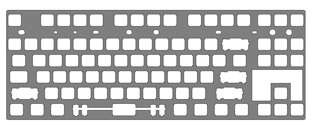 Stainless Steel Universal TKL Plates (IC)