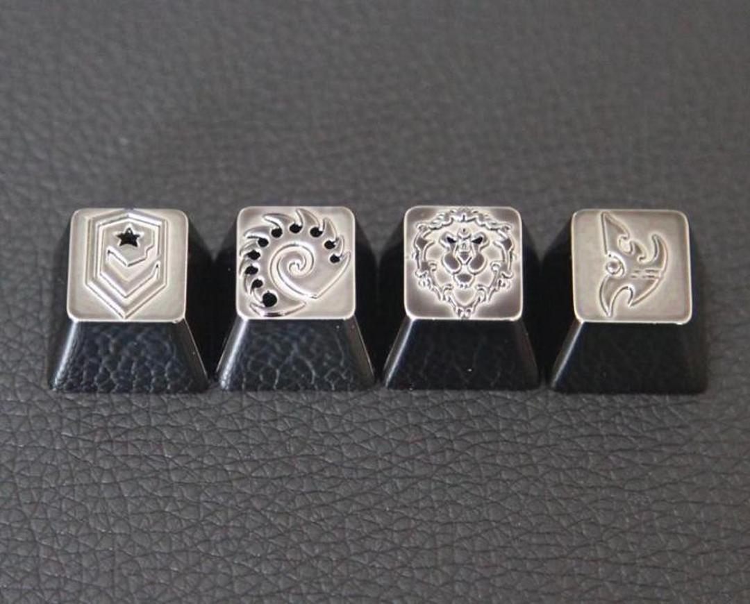 Titanium StarCraft R4 Keycaps (IC)