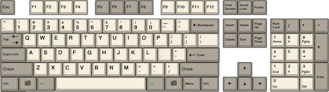 OG IBM Beige Keyset (IC)