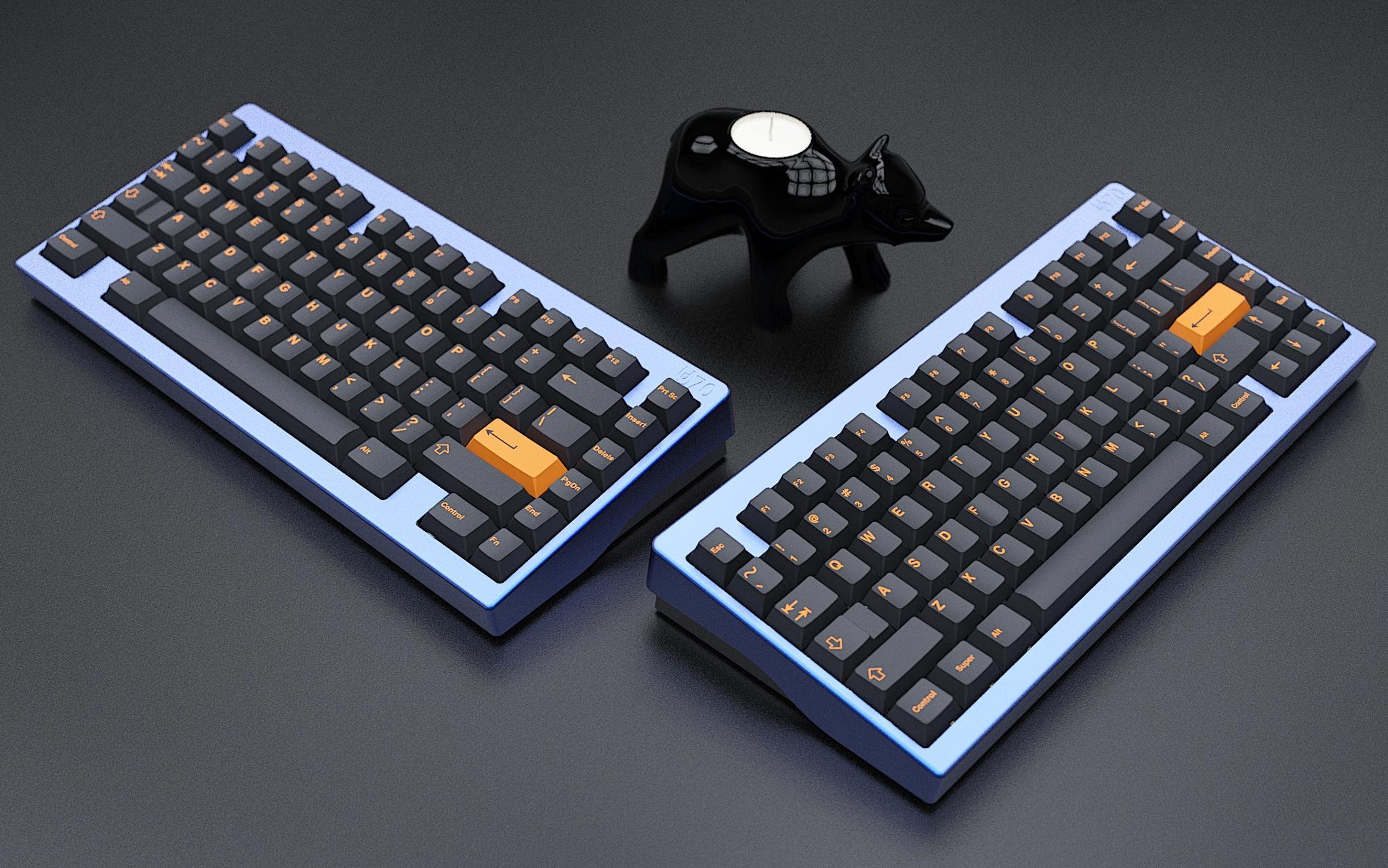 UD_70 (IC) - Keyboard interest check cover image featuring UD_70, sample production, keyboard, Geekhack, project update, goldworms, prototype, baby announcement