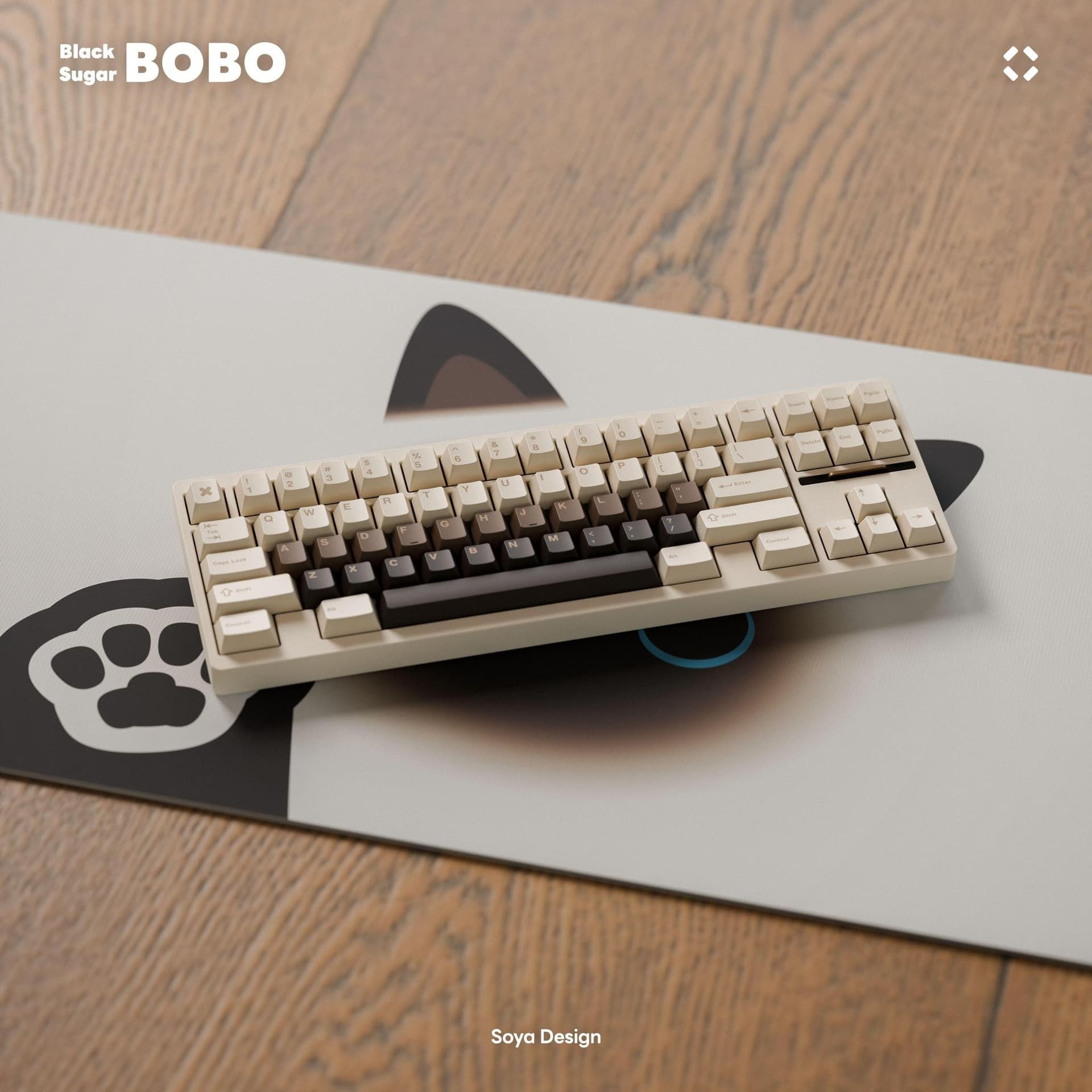 TUTKEYS Black Sugar Bobo Keycaps