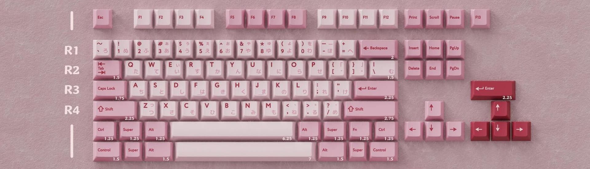 PBTfans Rim PBT Keycaps