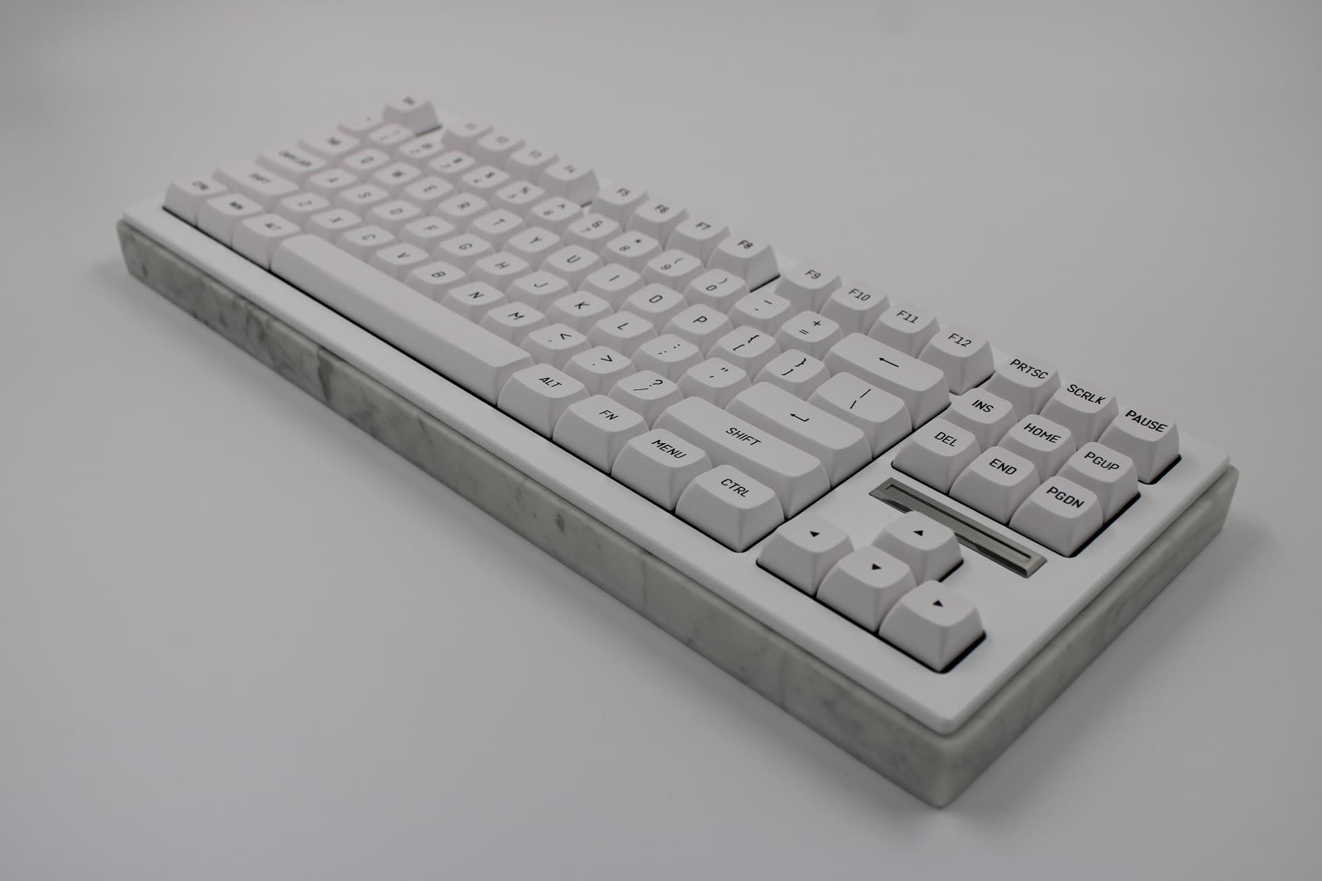 Carrara Marble Keyboard - Osidian TKL