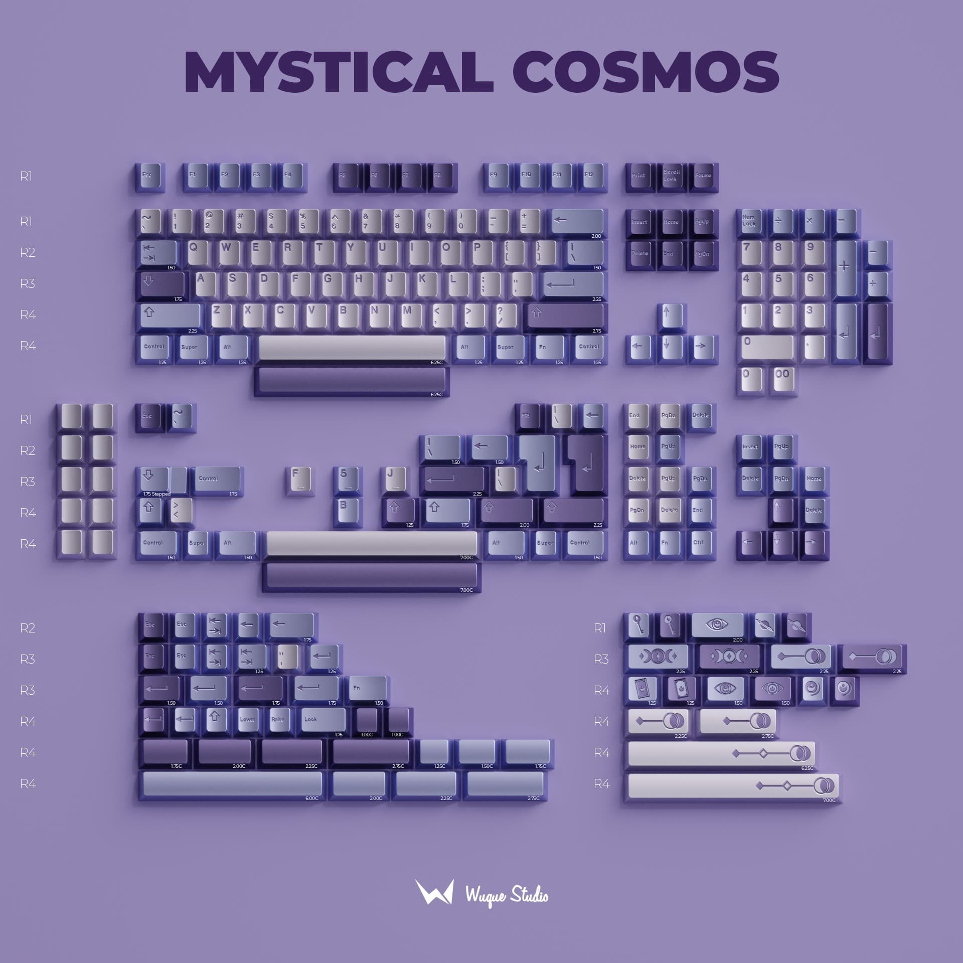 WS Mystical Cosmos and Chroma Zen Keycaps