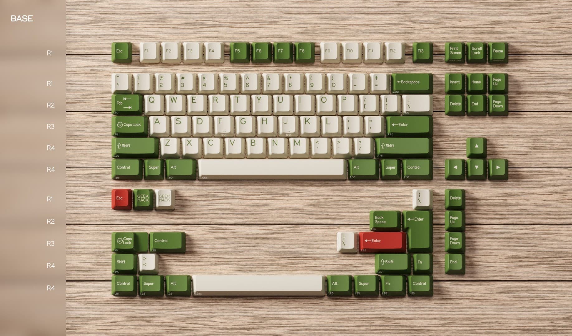 DCS Cream Cheese and Green - Keycap