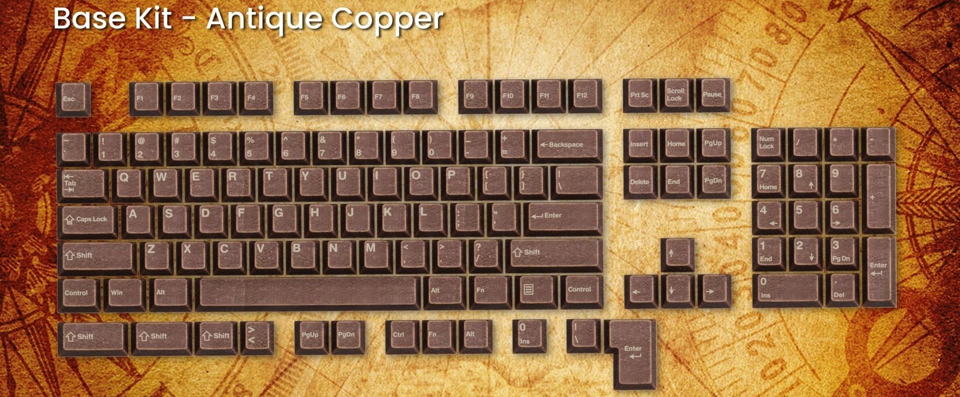 Awekeys Viking Antiques Metal Keycaps