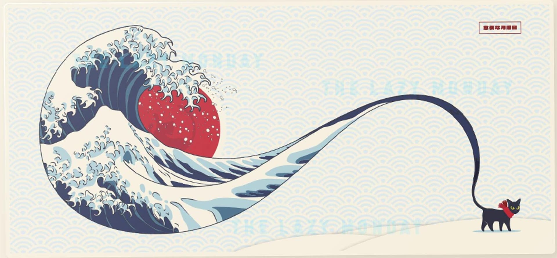 The Great Caf Off Kanagawa Deskmat