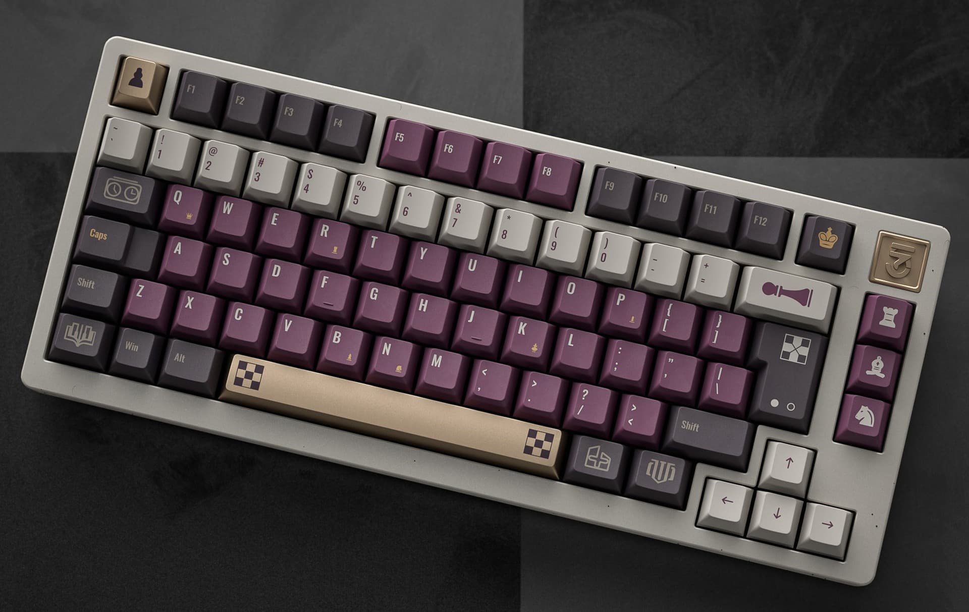 ALOHAKB ChessGame Purple Theme Key Cap