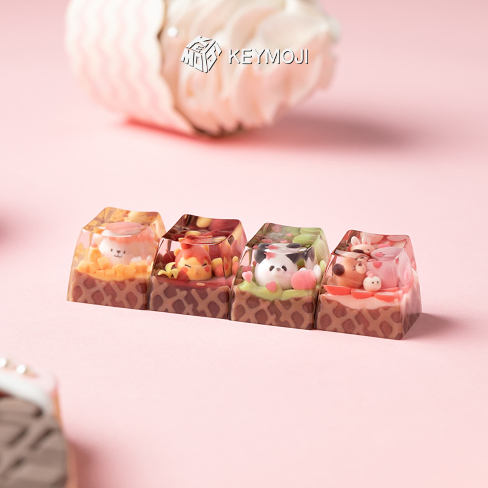 Animal Ice Cream Series Artisan Keycap