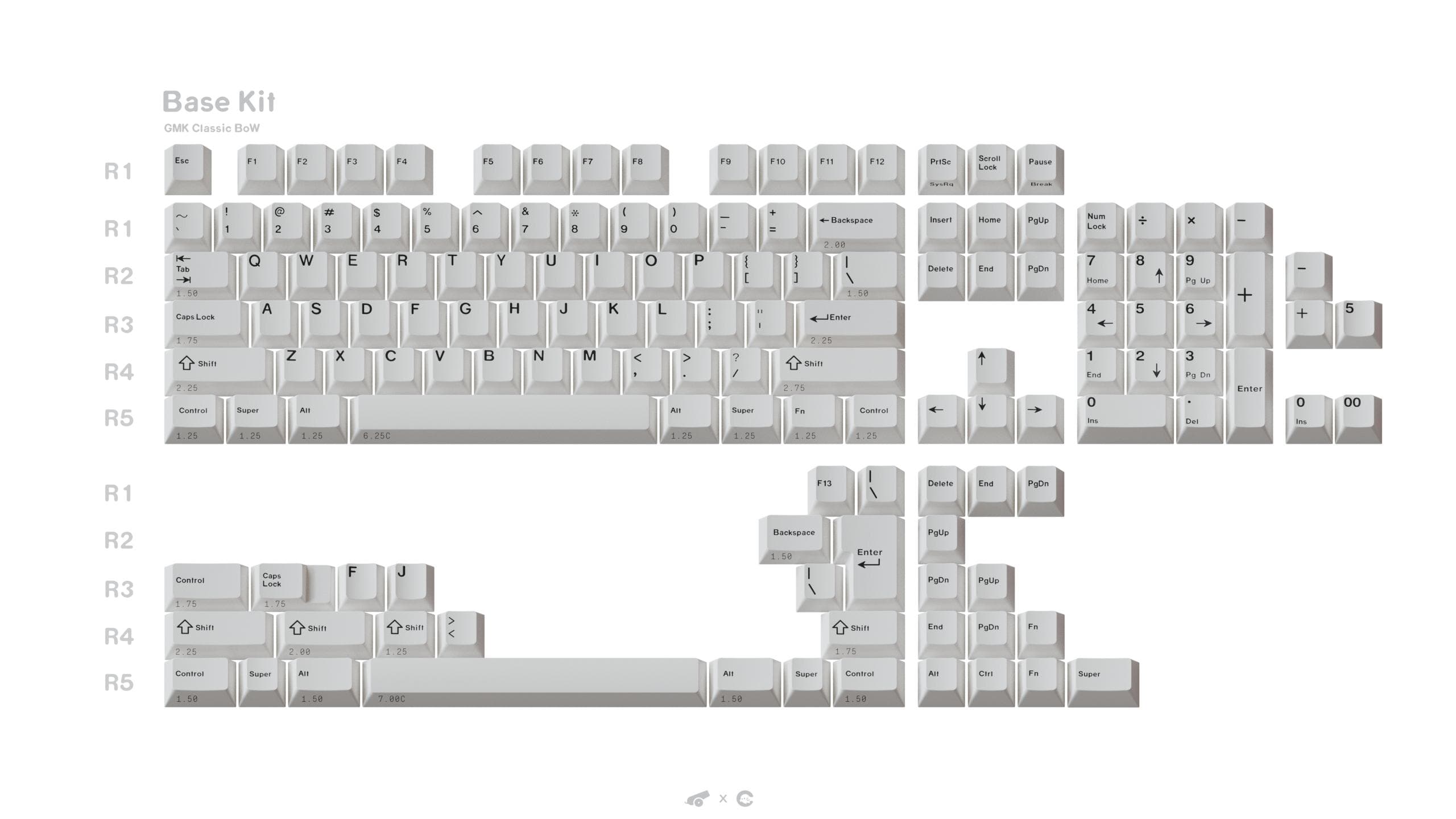 GMK Classic Black on White 经典白黑 - The True Classic