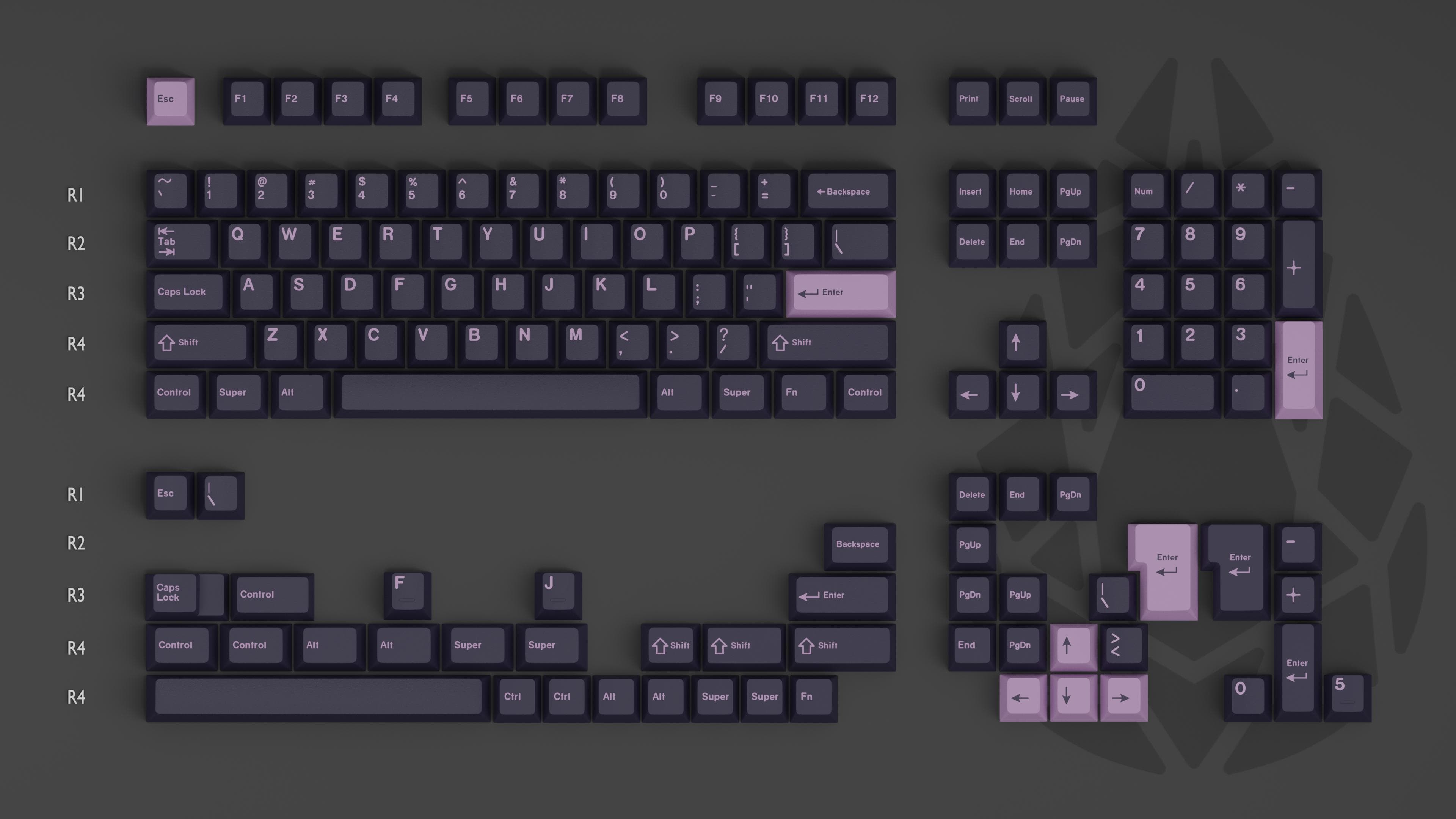 GMK Amethyst 紫水晶 - Dark Base