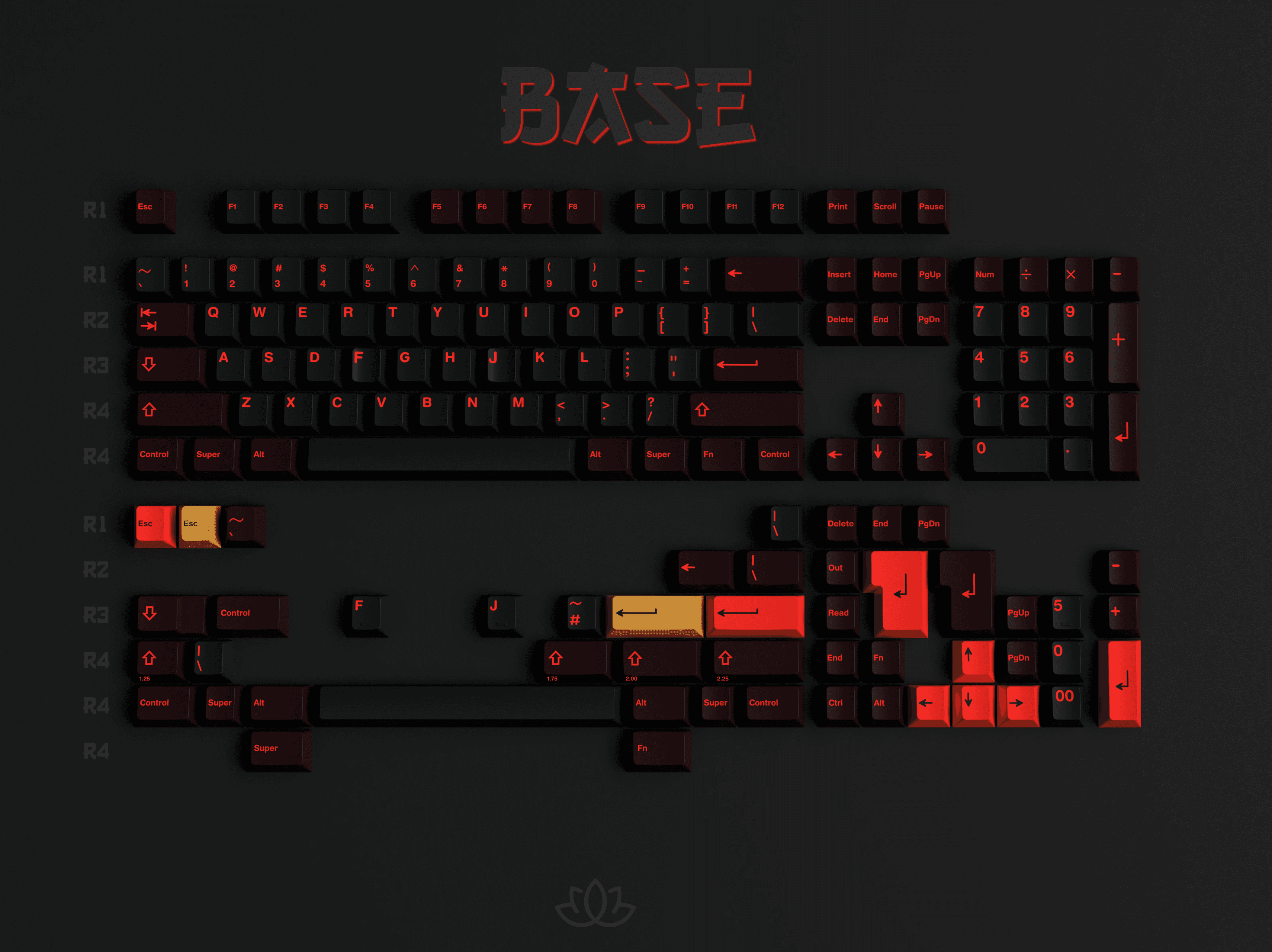 GMK Red Dragon 西方龙 - Base