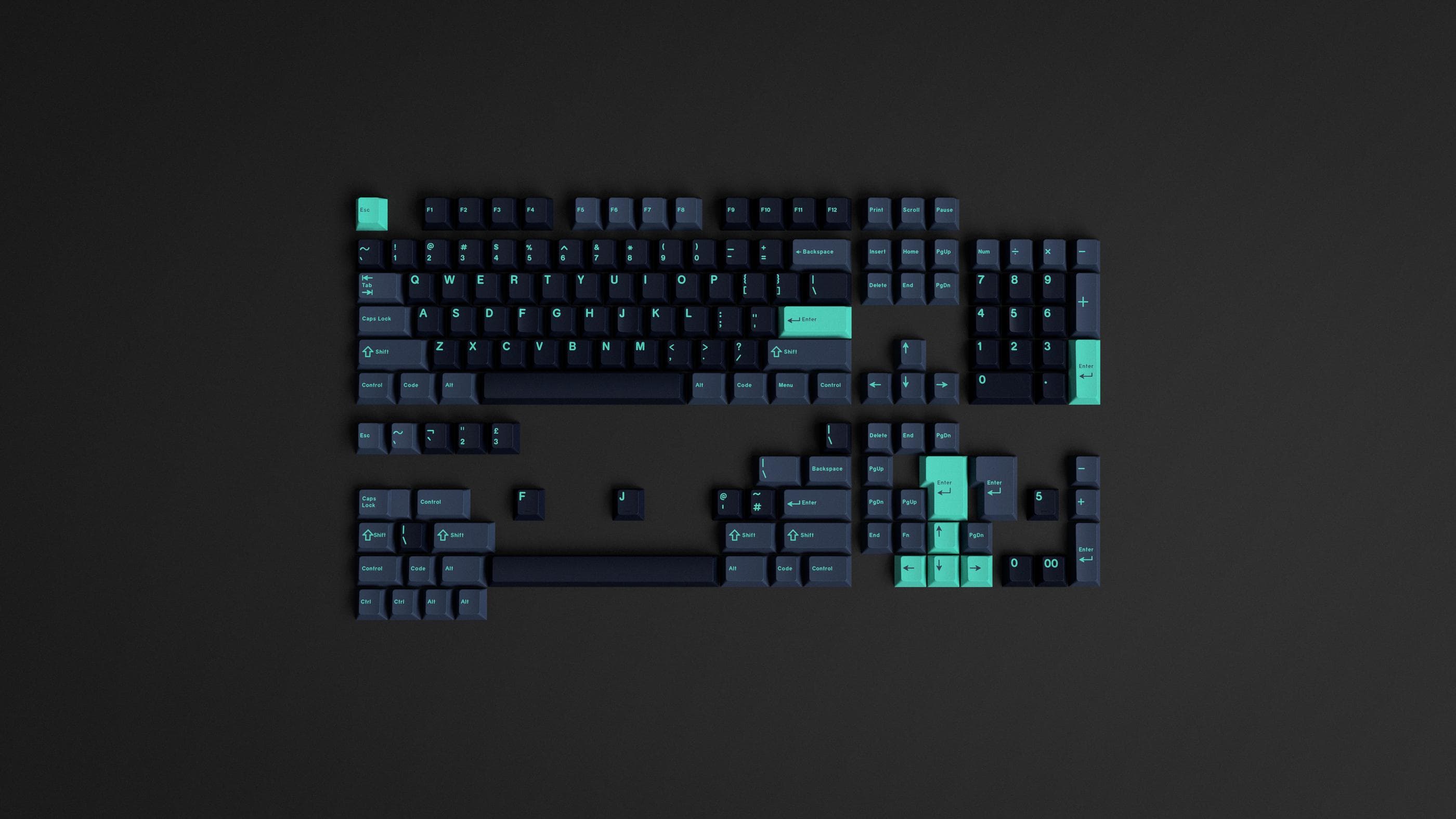 GMK HammerHead 锤头鲨 - Base Dark