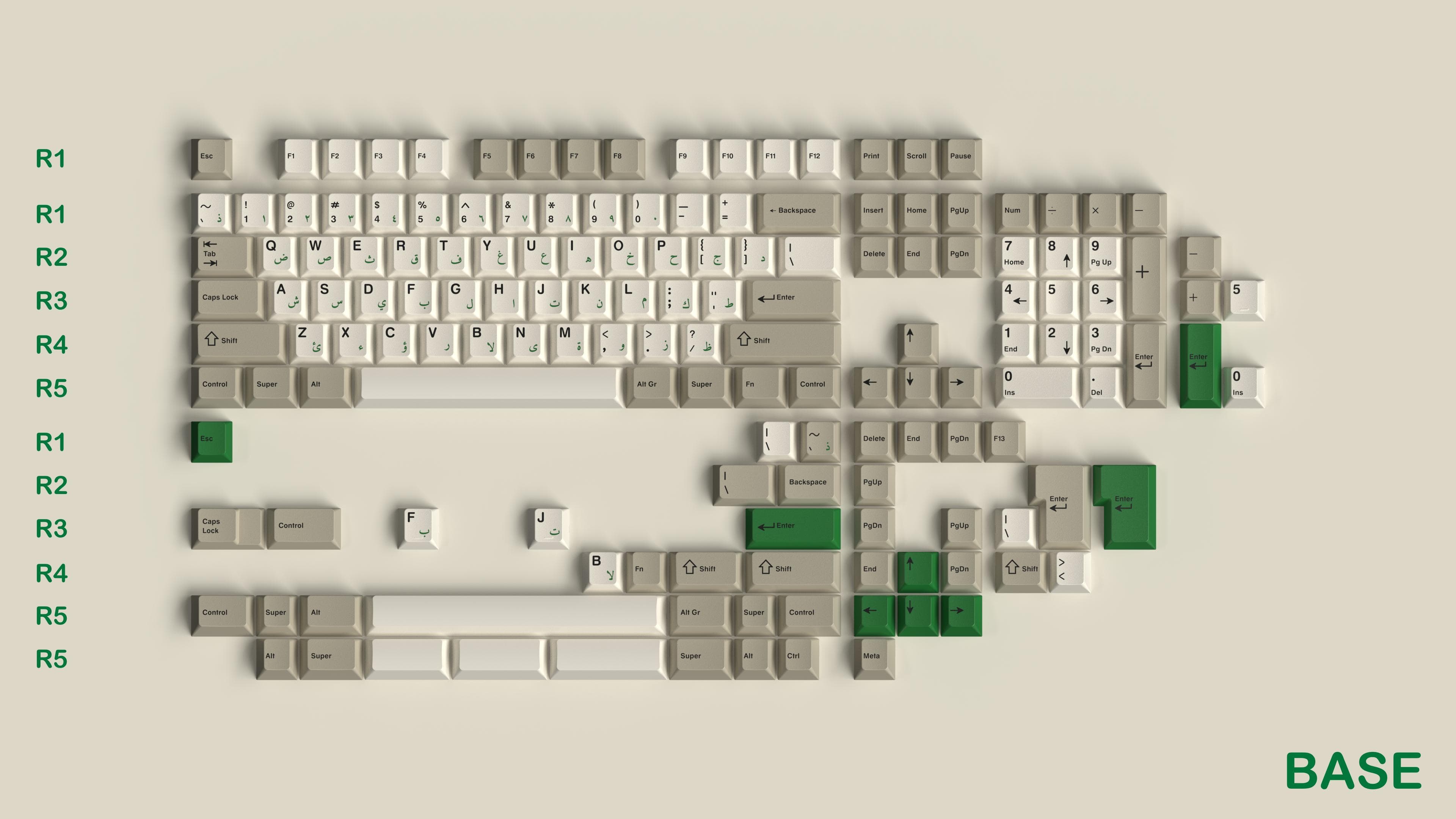 GMK Classic Arabic 经典阿拉伯文 - Base