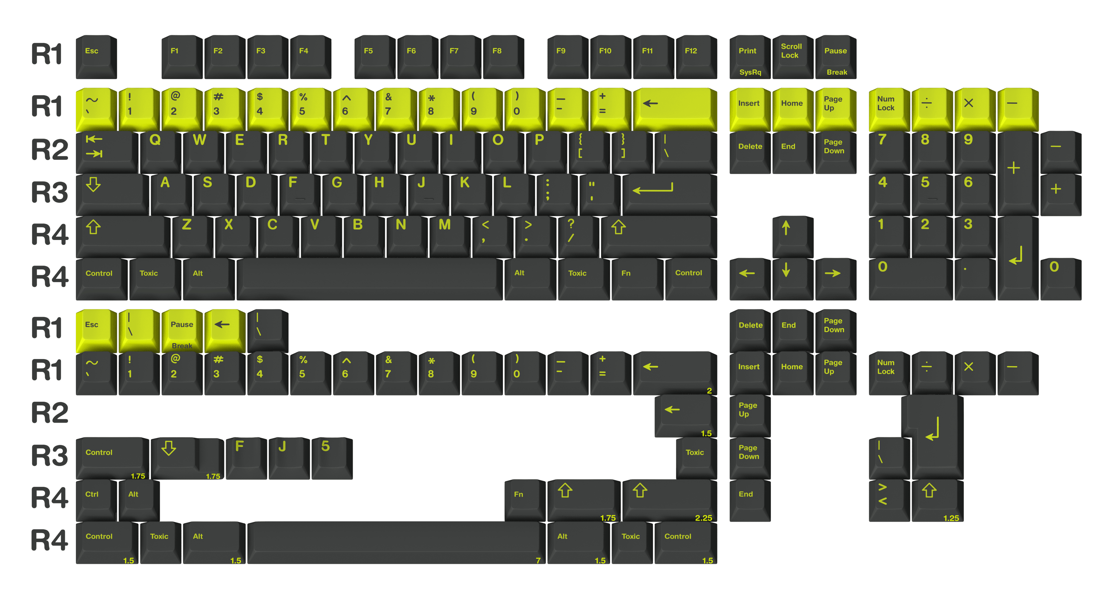 GMK Toxic 毒药 - Base