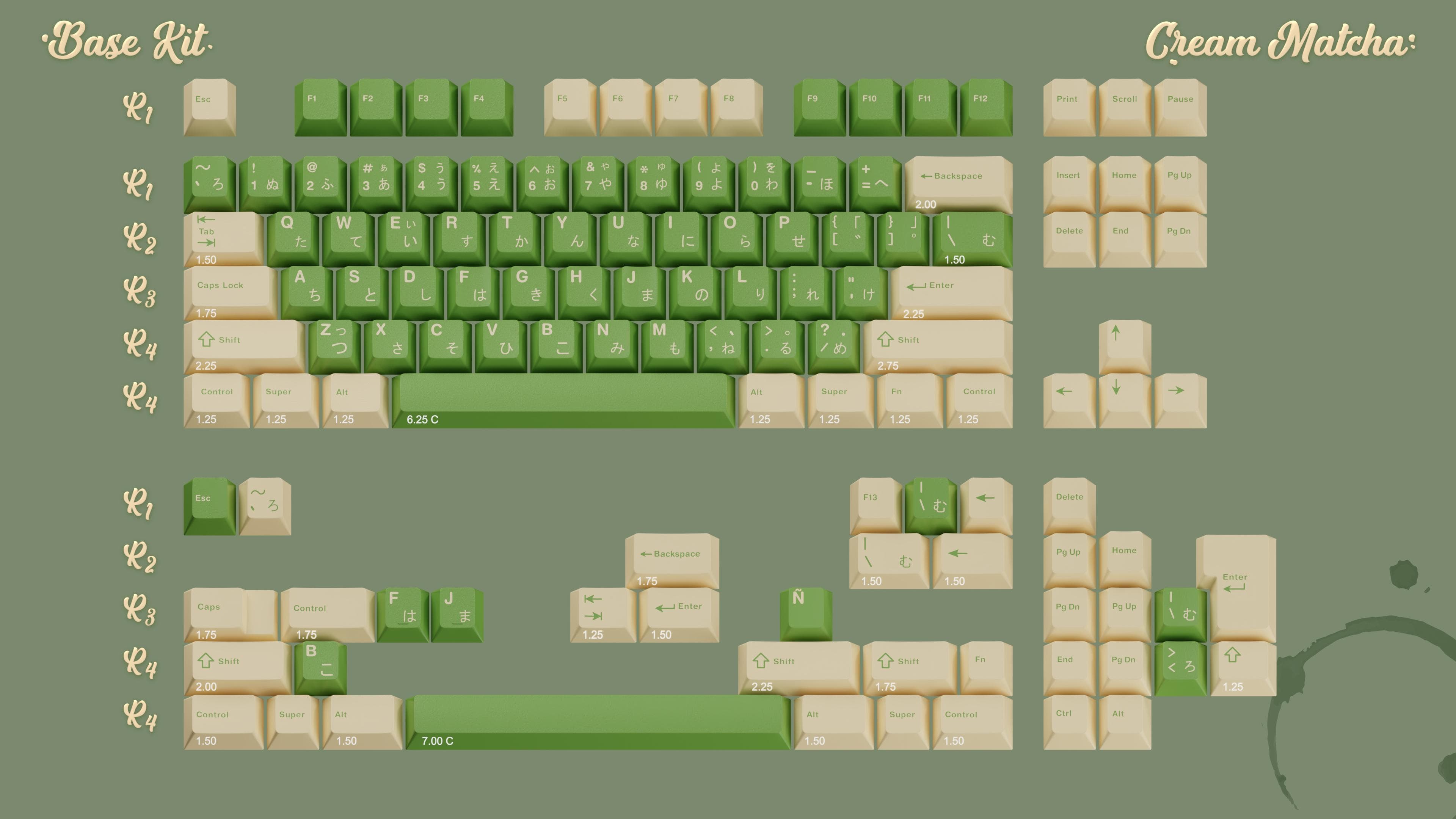 GMK Cream Matcha - Alt Alphas