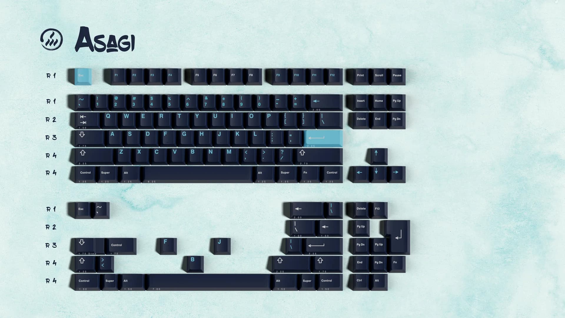 GMK Zen Pond - Base Latin