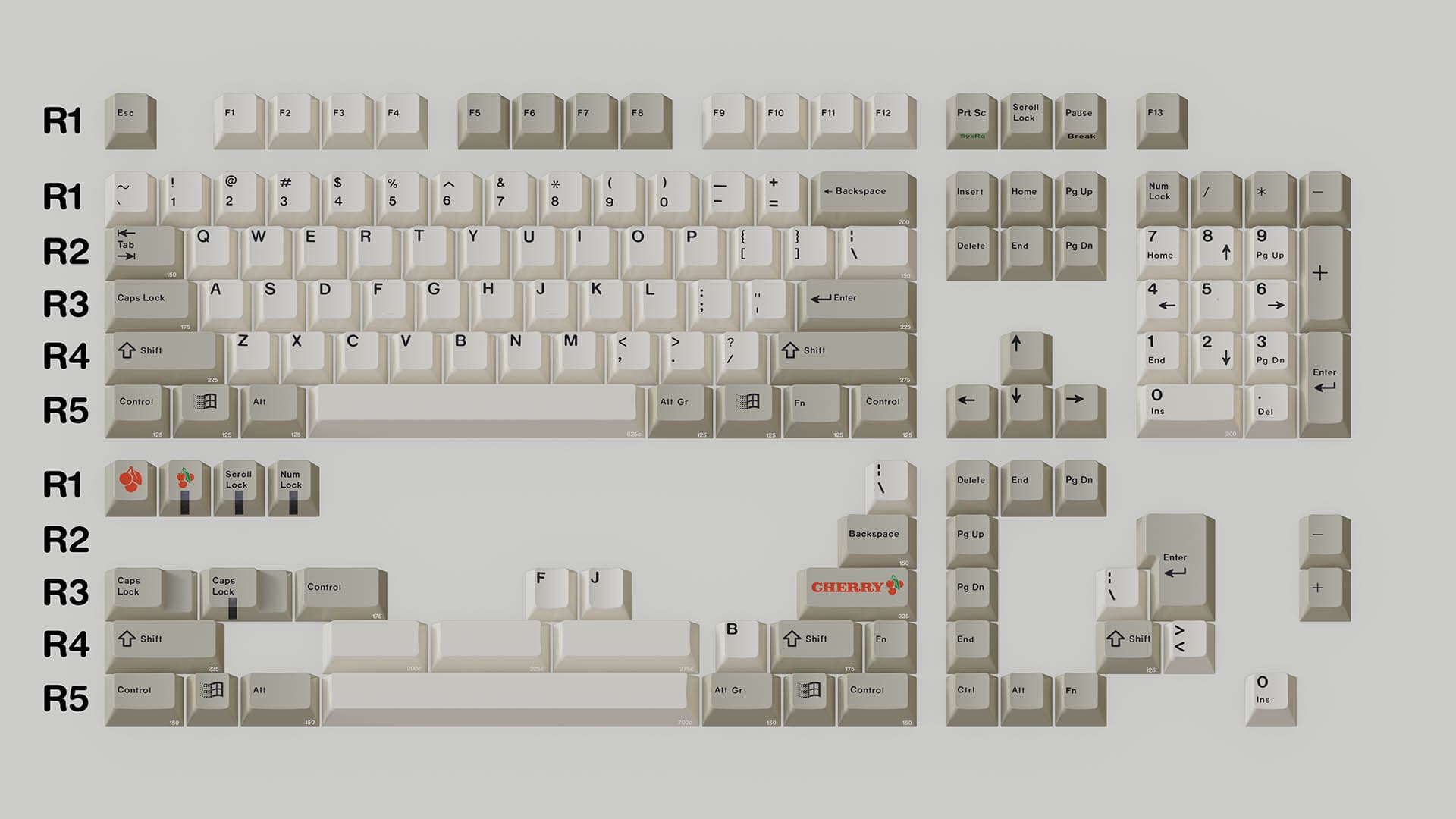 GMK Classic Beige 经典灰白 - Base